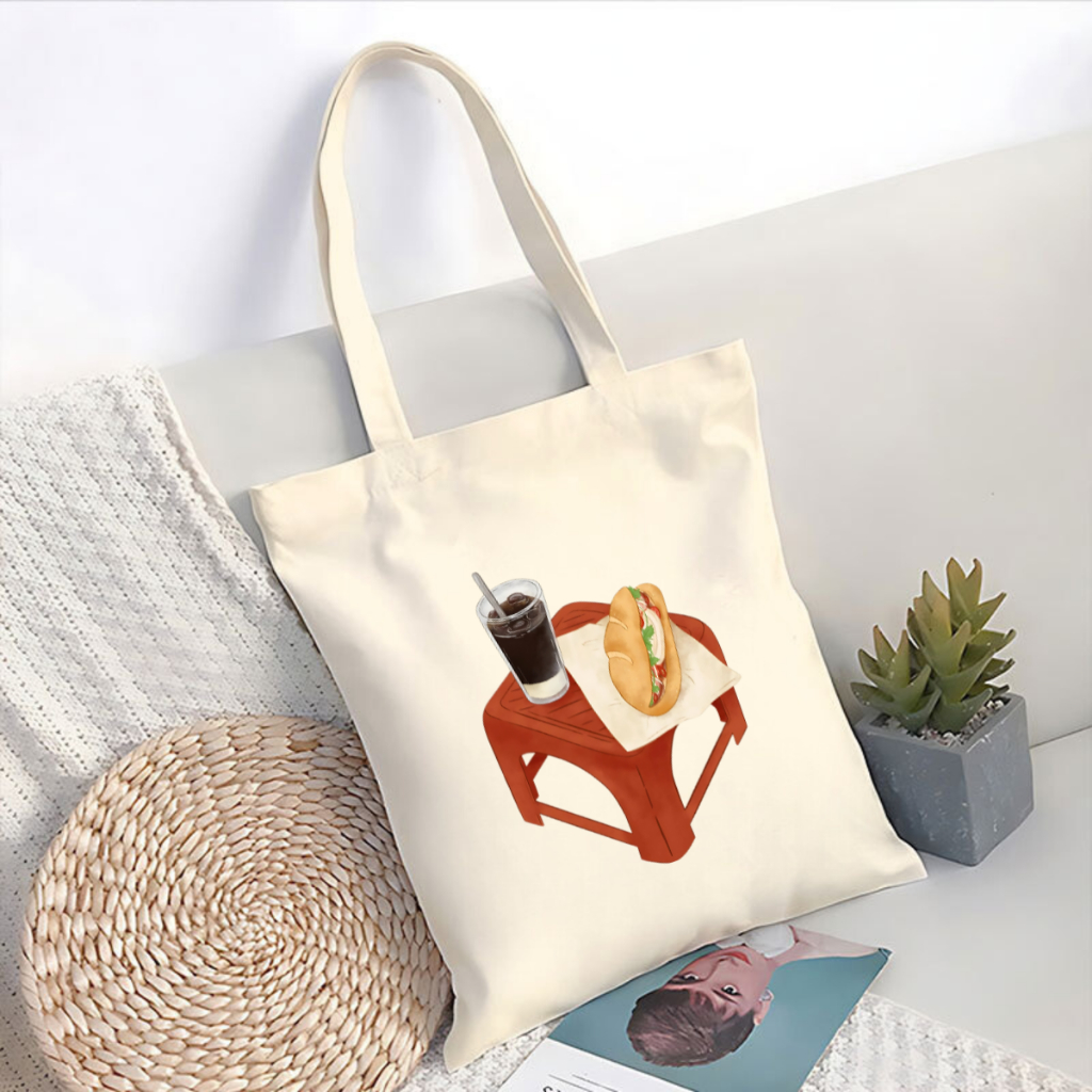 Túi tote vải canvas local brand We Tee Ẩm thực Việt Nam có khoá kéo và ngăn phụ - TOTE11_thumbnail_18