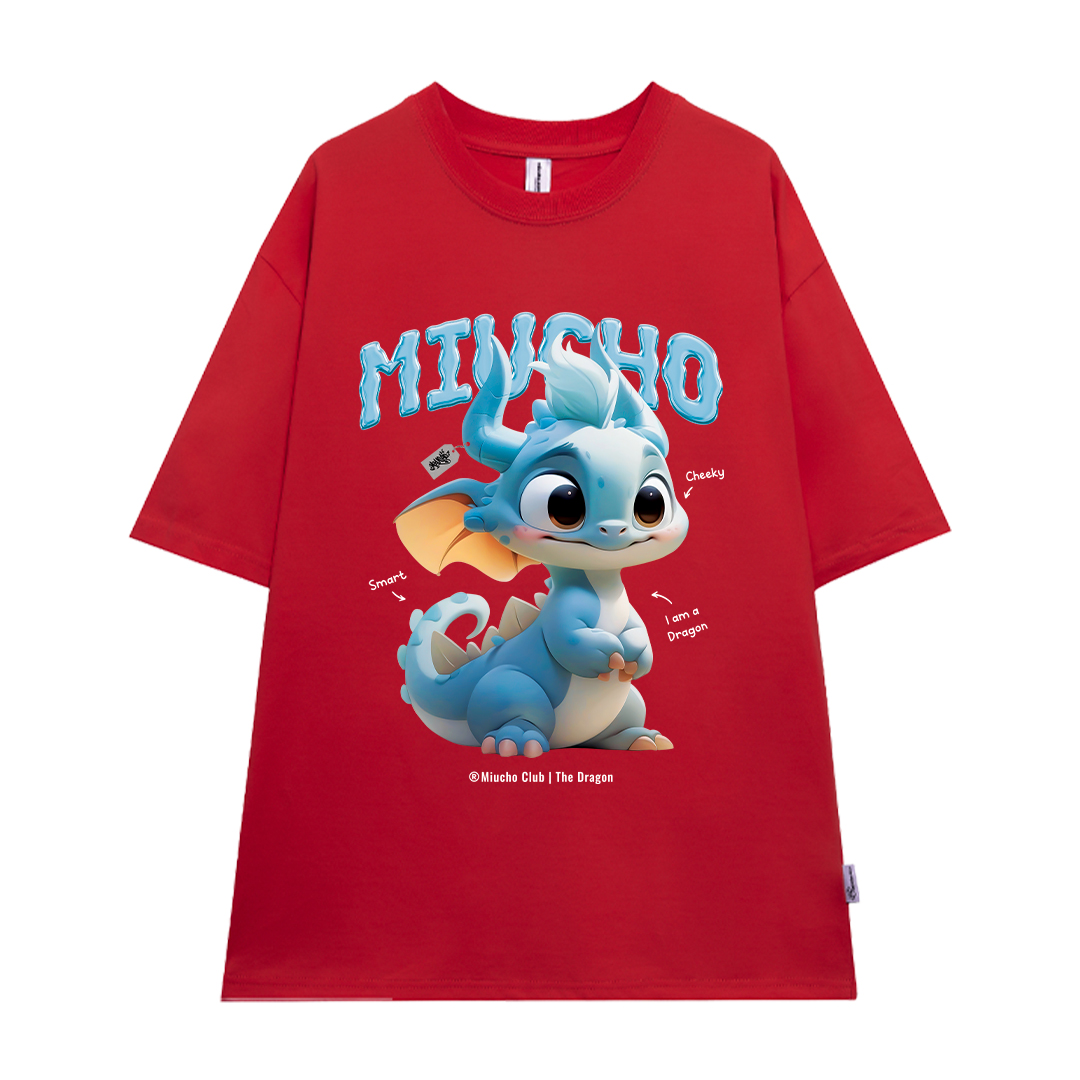 Áo thun form rộng 12 con giáp tuổi Thìn ATD1241 Miucho tay ngắn cổ tròn in mix_thumbnail_19