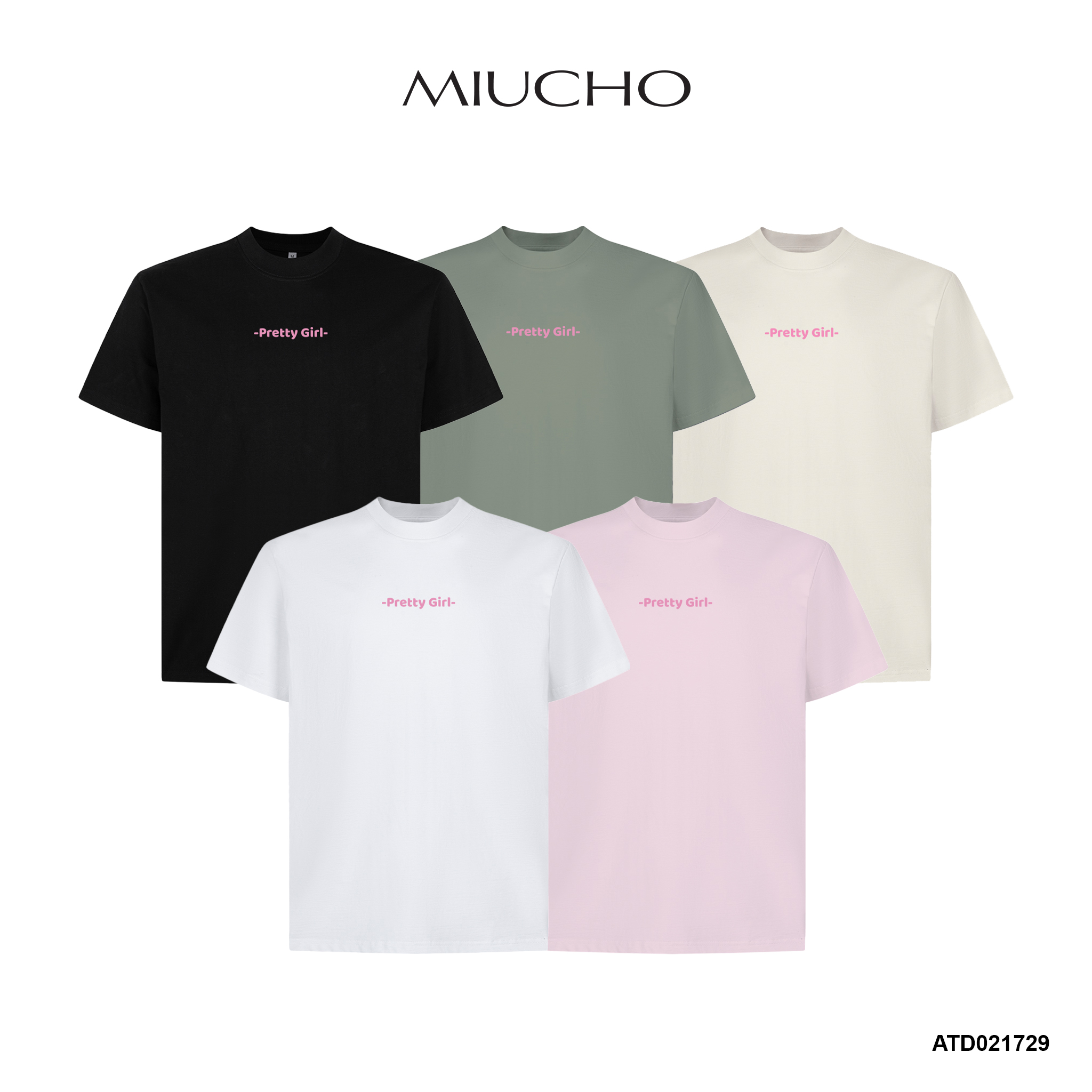 Áo thun local brand form rộng chất vải cotton 2C 250GSM dày dặn 1729 Miucho in basic_thumbnail_1