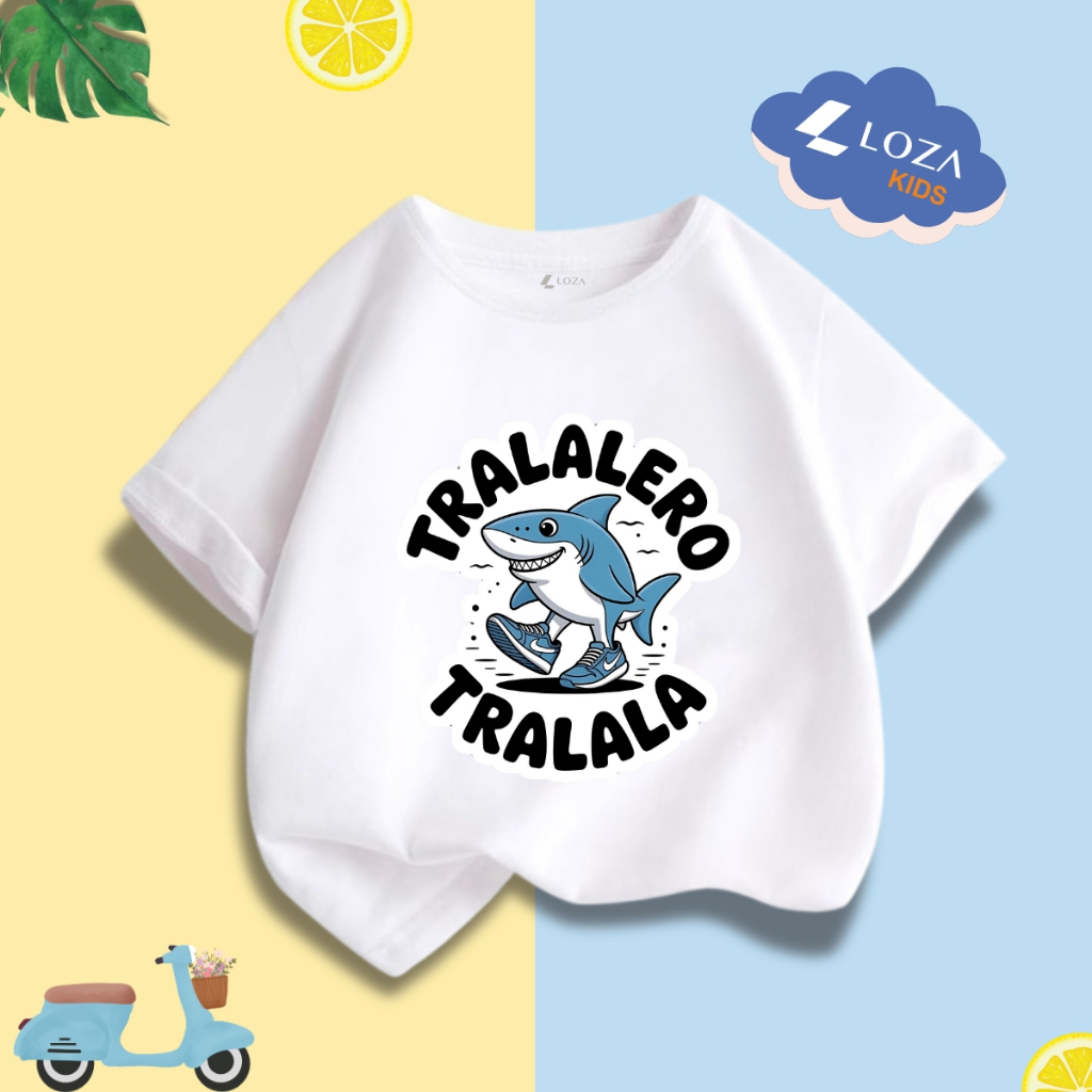 Áo bé Meme brainrot Tralalero Tralala tung tung tung sahur cho bé trai size từ 15-40kg Loza Kids - AT064_thumbnail_2