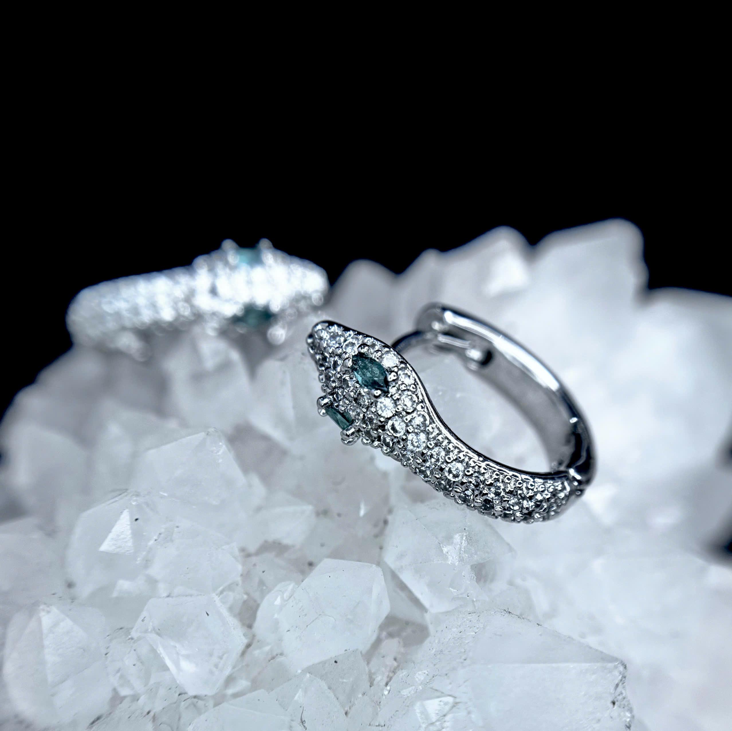 Khuyên vòng kiểu rắn full đá size 10_thumbnail_1