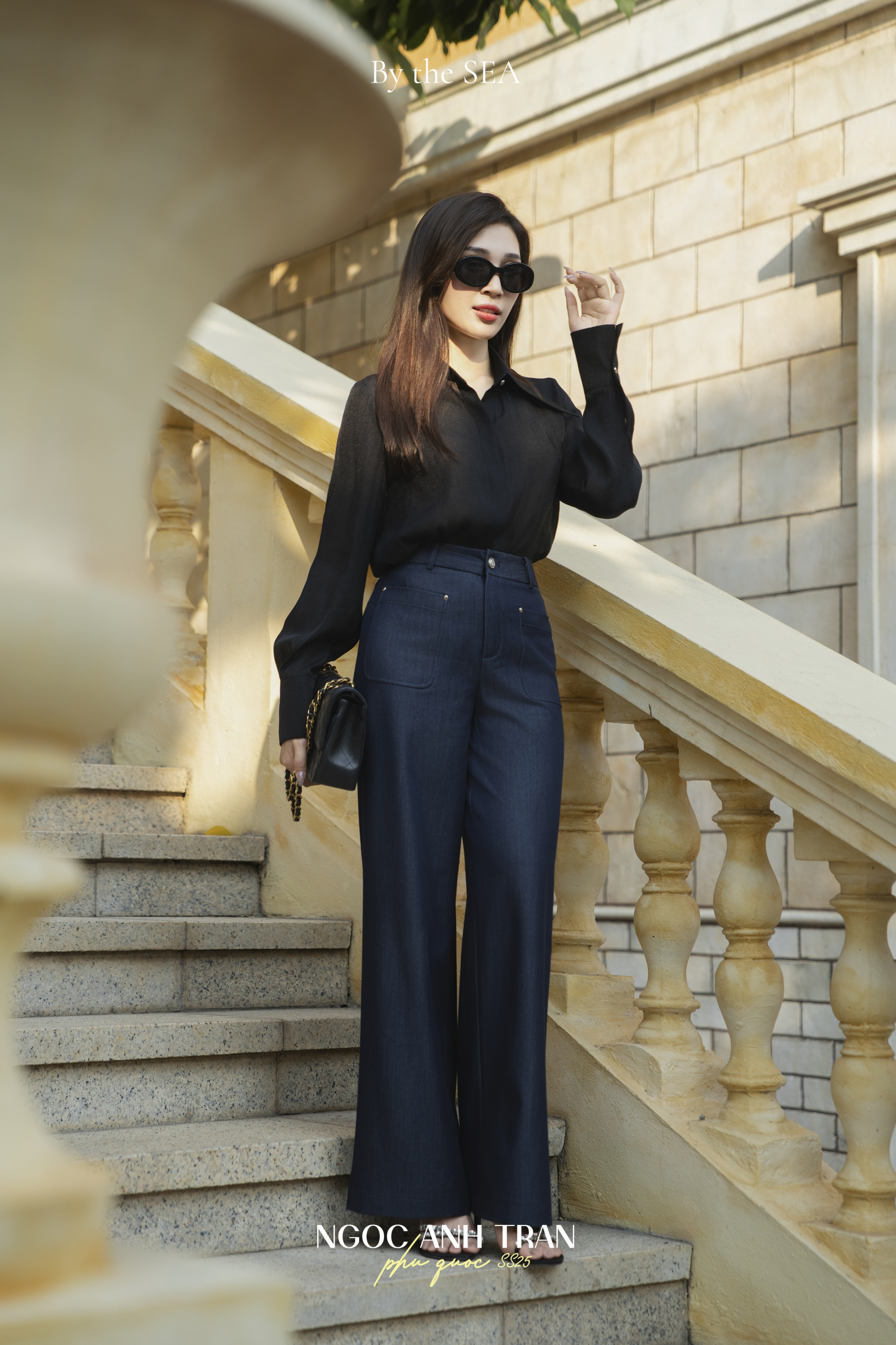 Q040 - Quần denim dáng suông