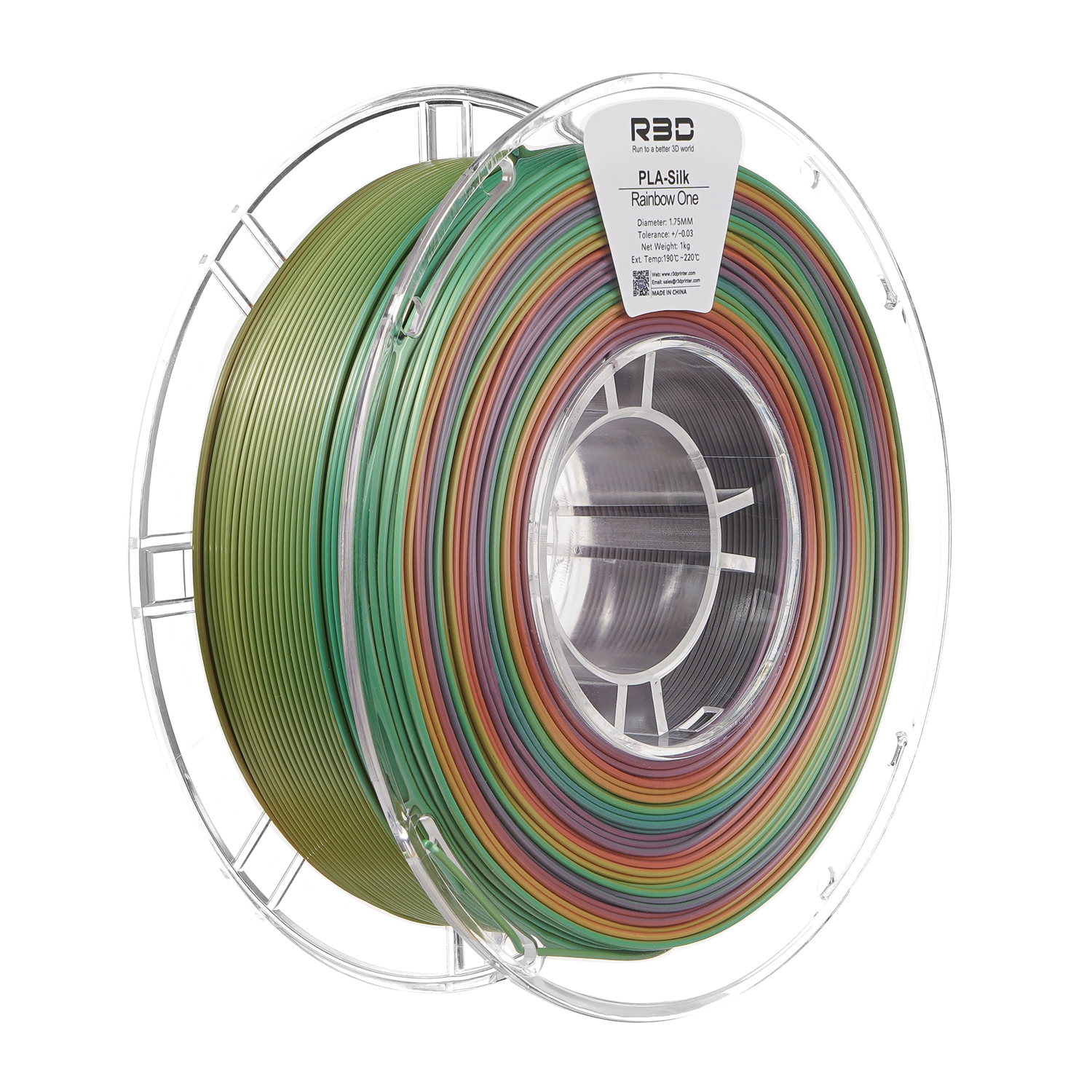 R3D PLA Silk [Rainbow 1] 1kg_thumbnail_1