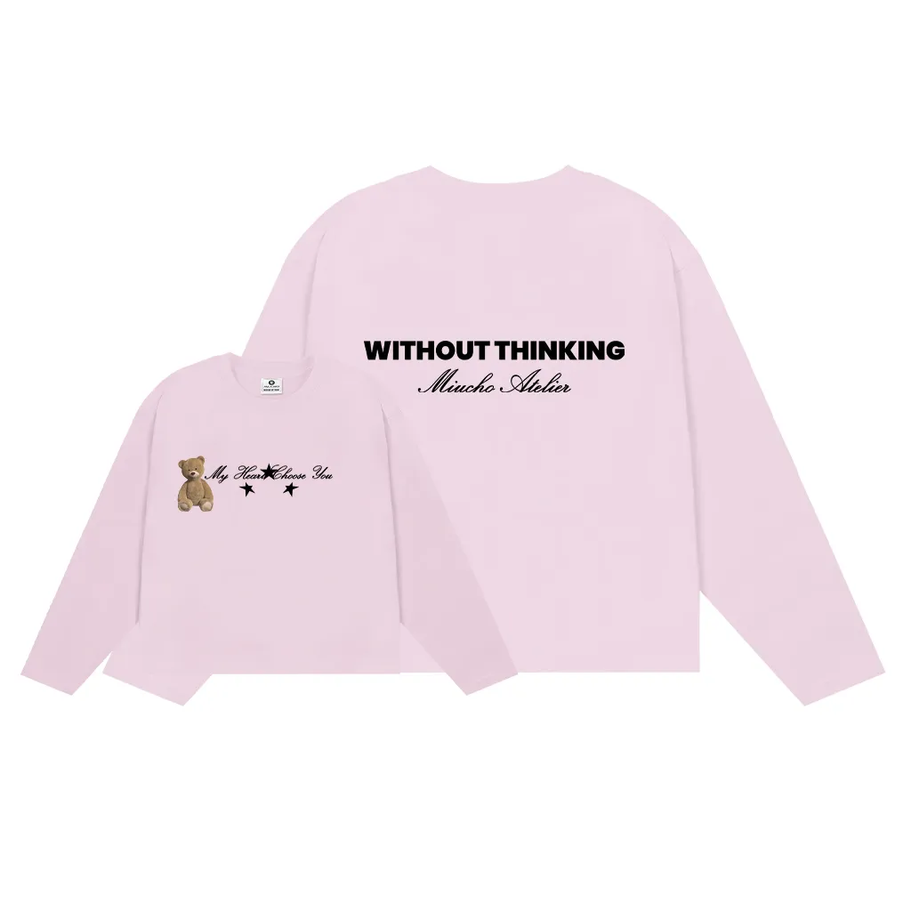 Áo thun boxy tay dài Gấu Teddy phối chữ Miucho 3116_thumbnail_11