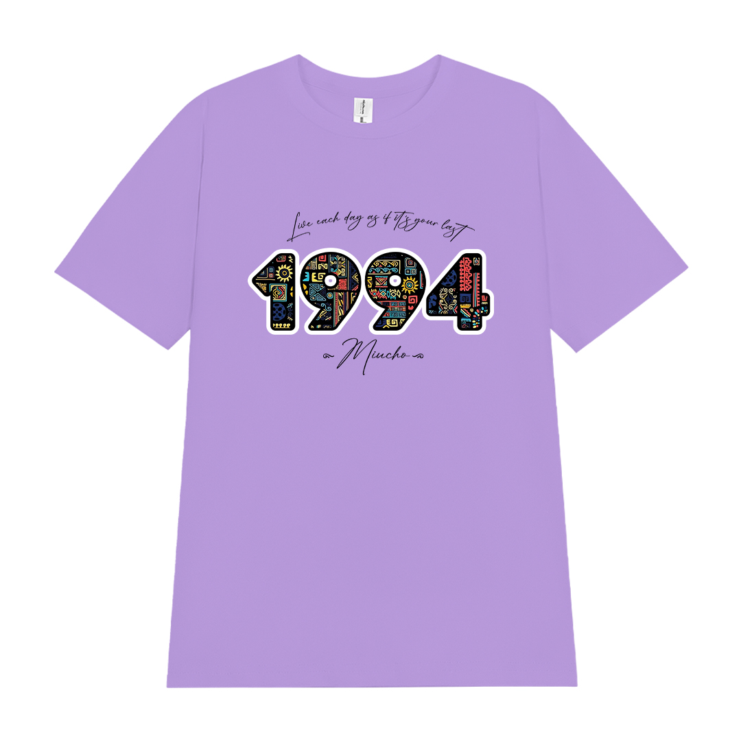 Áo thun nữ in năm sinh 1994 form vừa regular vải cotton 4c thoáng mát ARD1781 Miucho Chic in mix_thumbnail_11