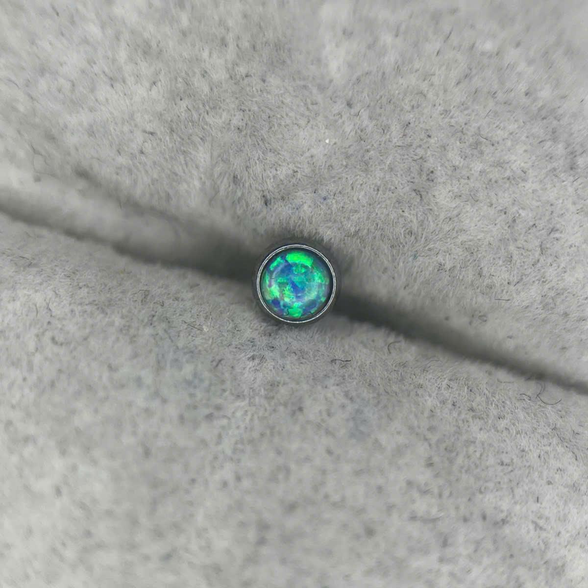 Charm cấy thép y tế opal xanh nhạt size 4 thân 1.6_thumbnail_2