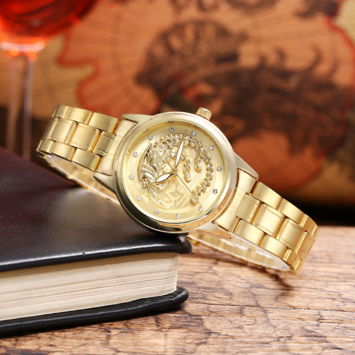 Đồng Hồ Nữ Mặt Phụng Thép Không Gỉ Dây Kim Loại Cao Cấp_thumbnail_3