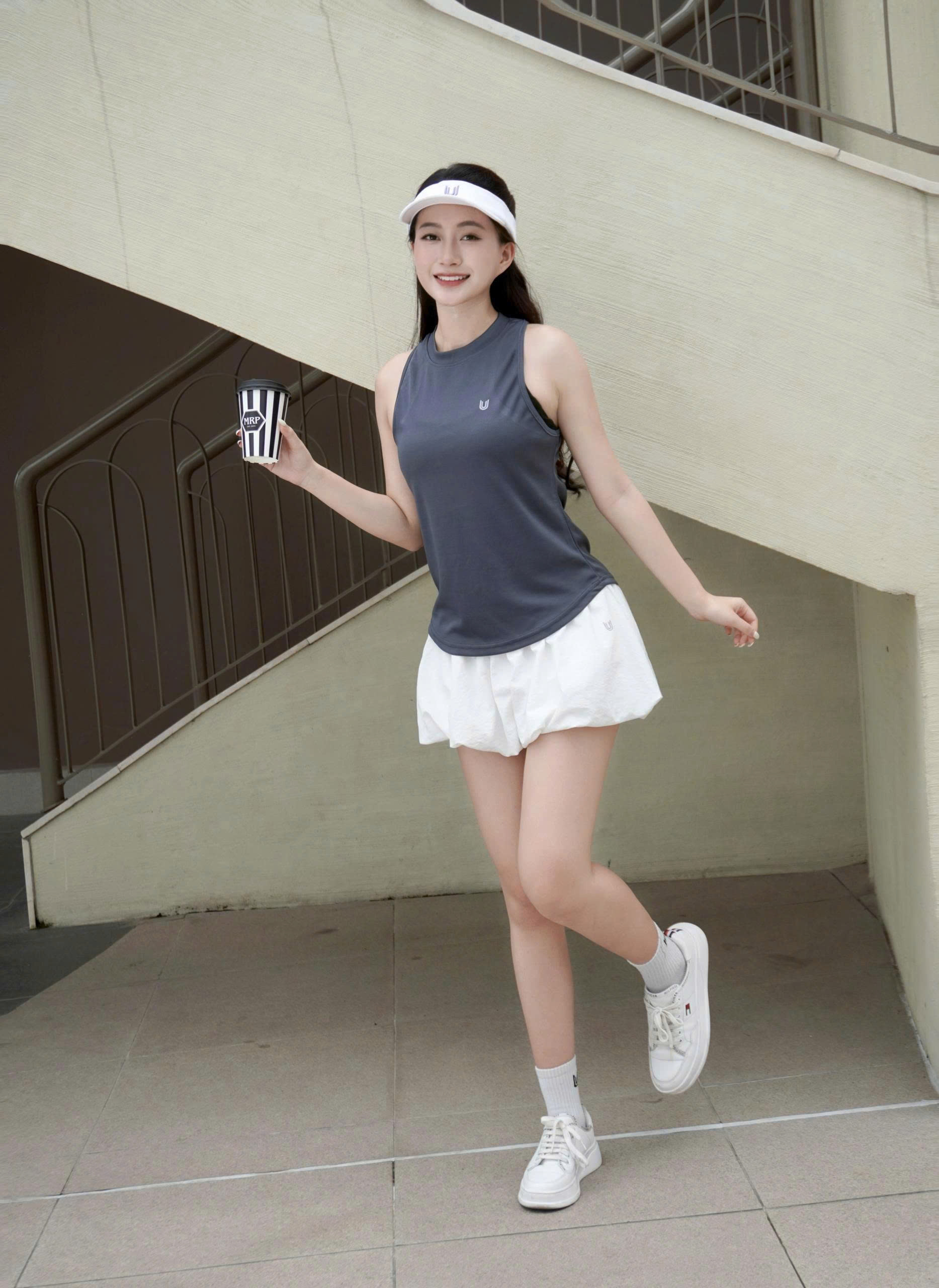 Áo thể thao Basic Tank Top ba lỗ nữ khoác ngoài_thumbnail_10