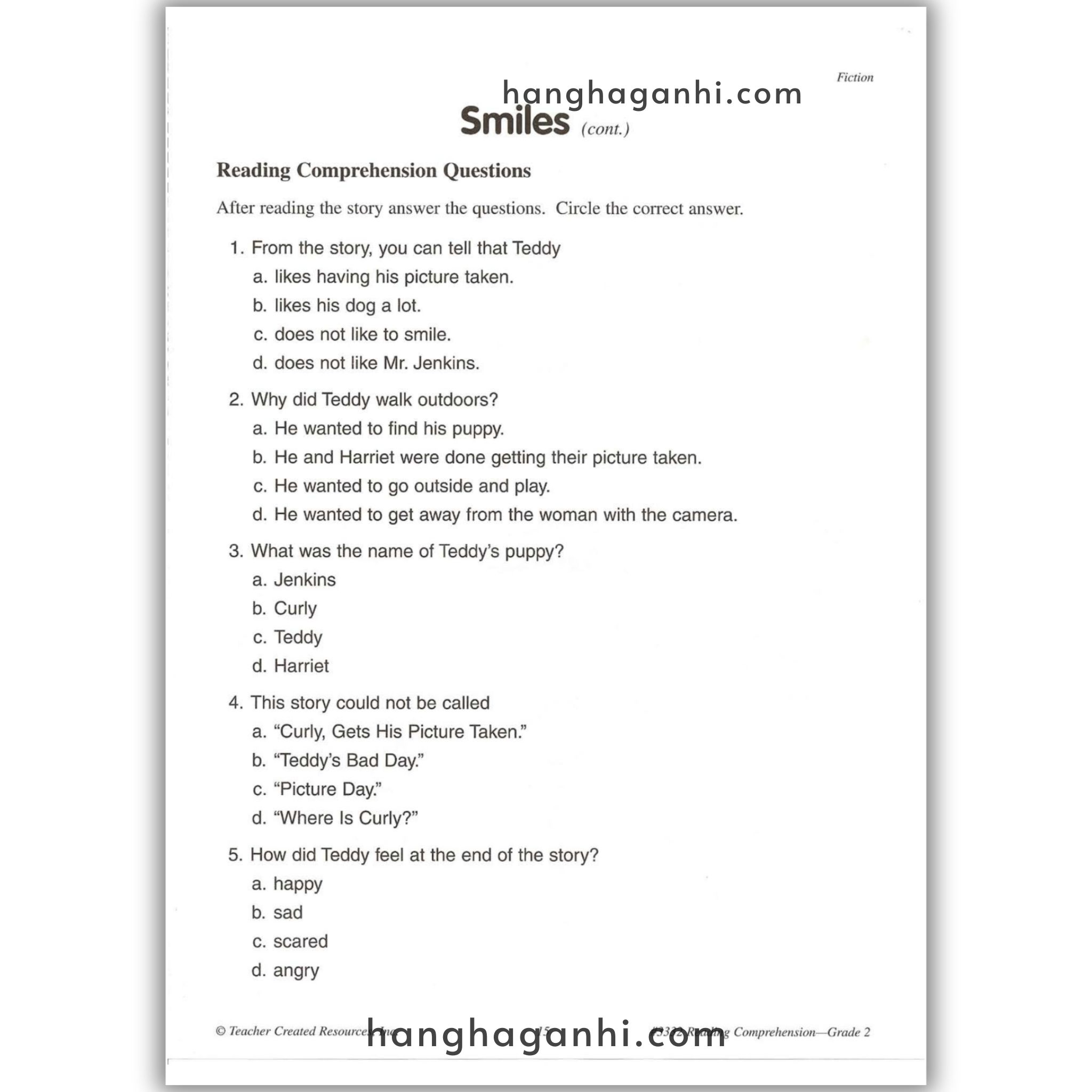Reading Comprehension Grade 2 Teacher Created Resources, sách đọc hiểu lớp 2_thumbnail_9