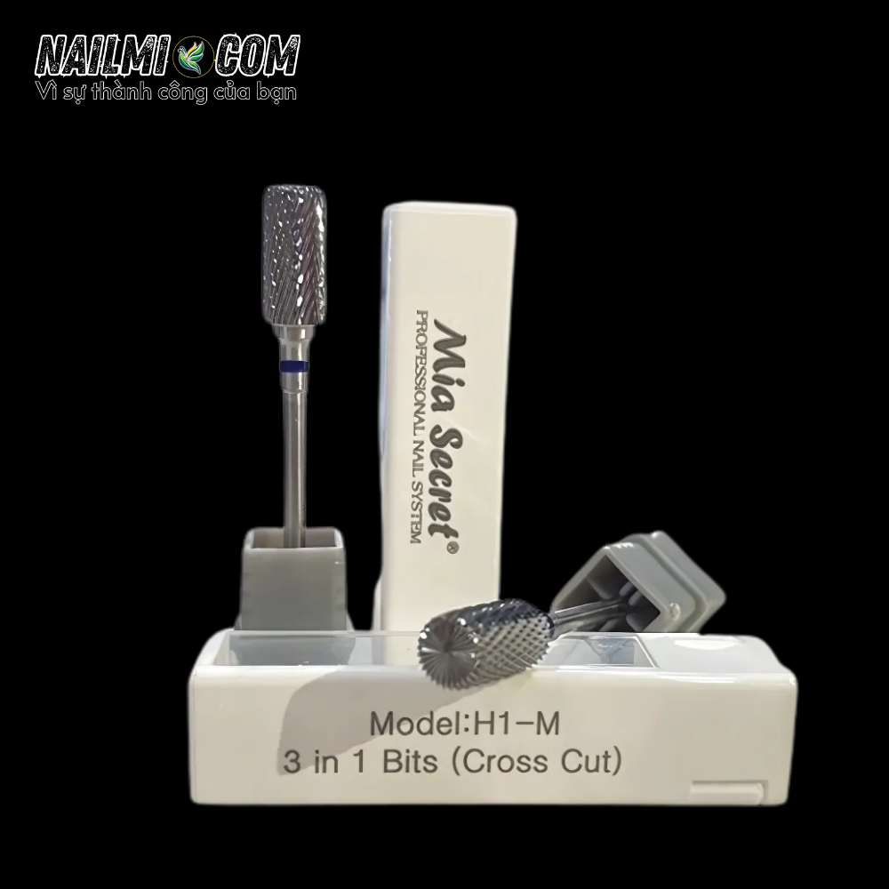 Đầu mài - đầu bo - Model:H1 (M) - 3in1 Bits ( Cross Cut)