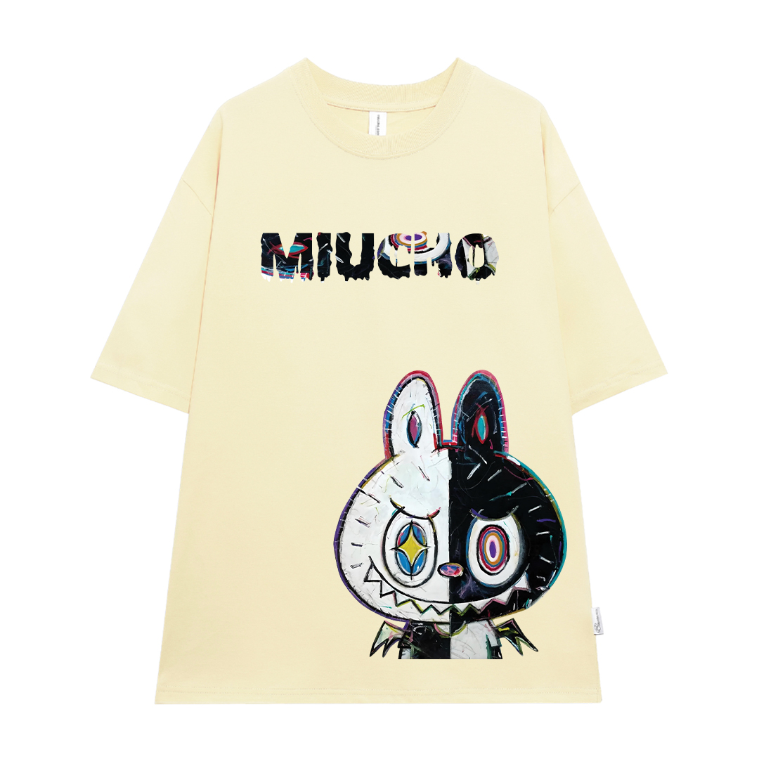 Áo phông labubu form rộng unisex ATD1442 Miucho tay ngắn cổ tròn in mix_thumbnail_21