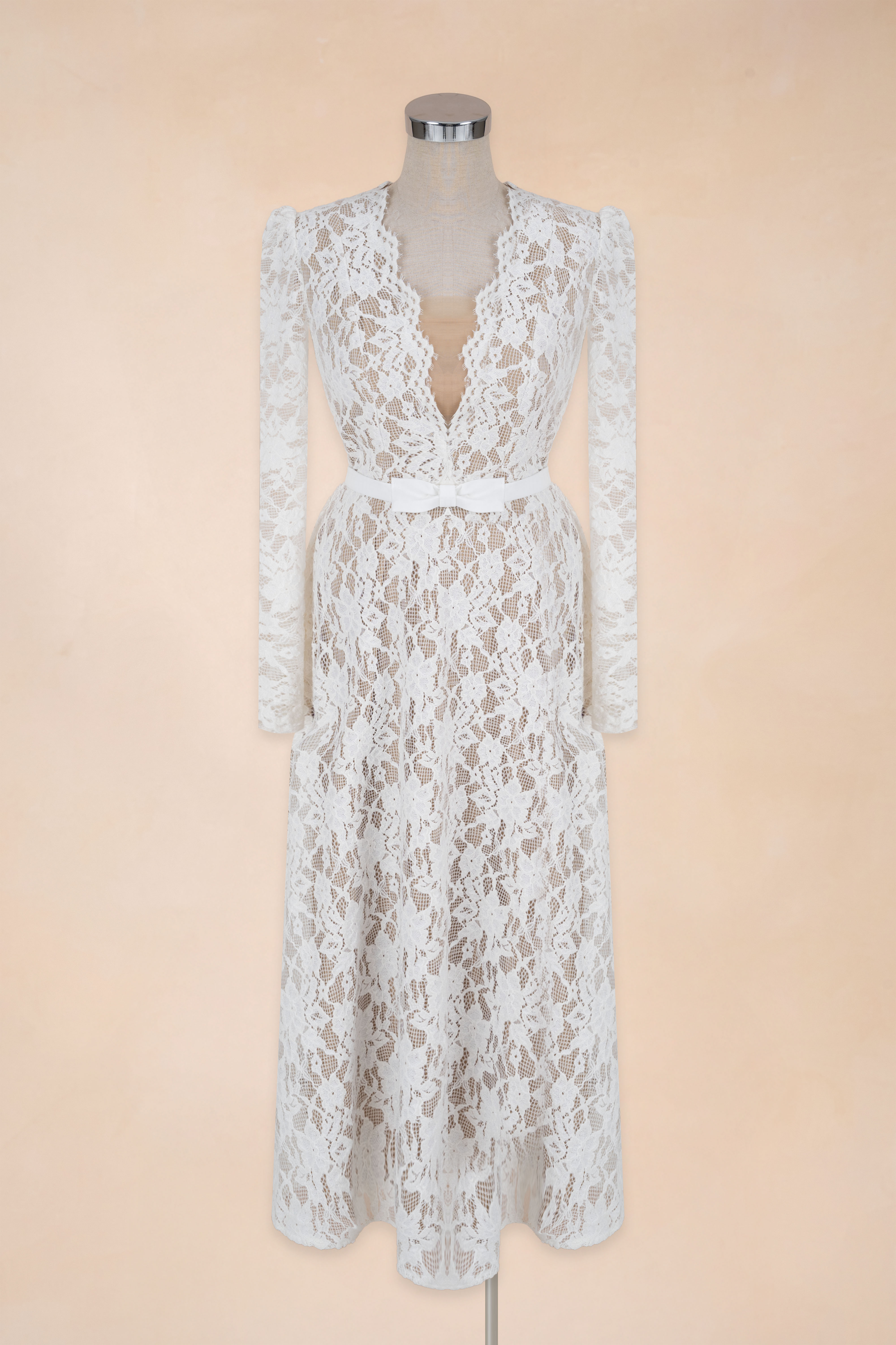 Đầm Xoè Lưới Ngực Nơ Eo_thumbnail_8