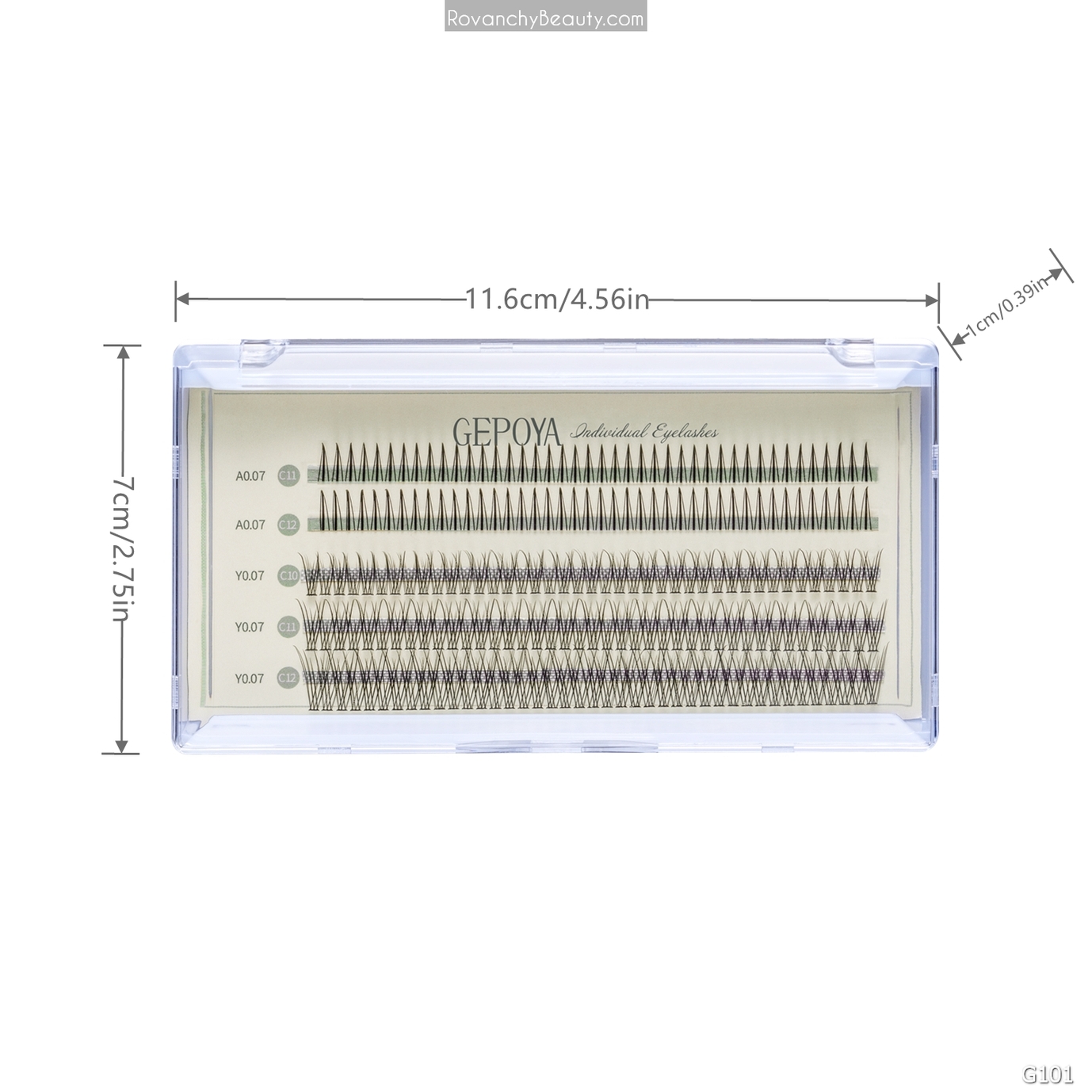 G101 Lông Mi Giả GEPOYA 120 Clusters - Tự Nhiên, Nhẹ, Dễ Gắn, Không Gây Kích Ứng - Mi Giả Tự Dán Chuyên Nghiệp_thumbnail_10