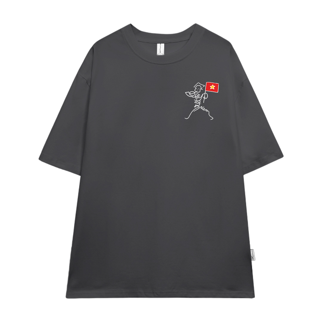 Áo thun Việt Nam tôi yêu form rộng 2117 Miucho cổ tròn vải cotton 4c 220gsm thoáng mát in artwork_thumbnail_7