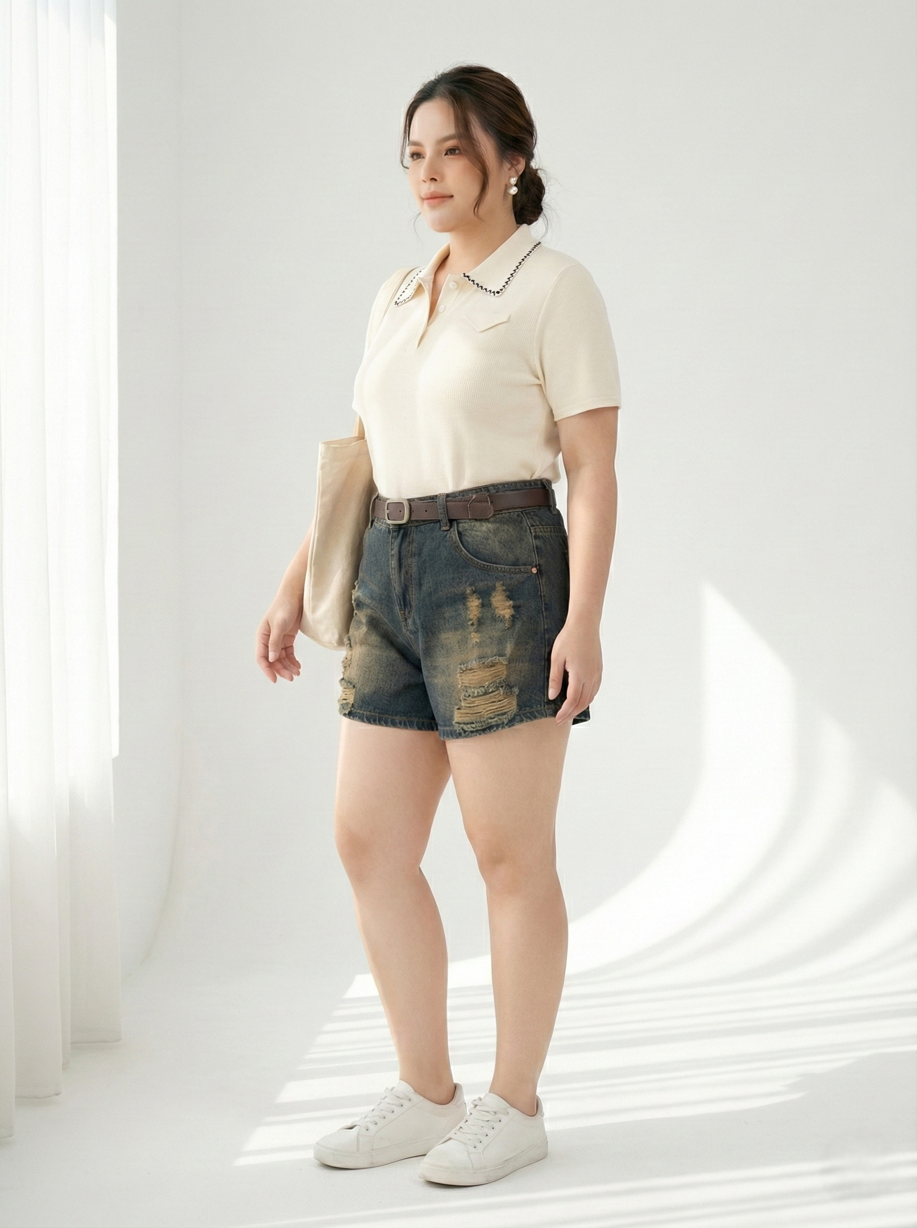 BIGSIZE NỮ- Quần short ngắn thêu ngựa T-QSJ1311_thumbnail_3