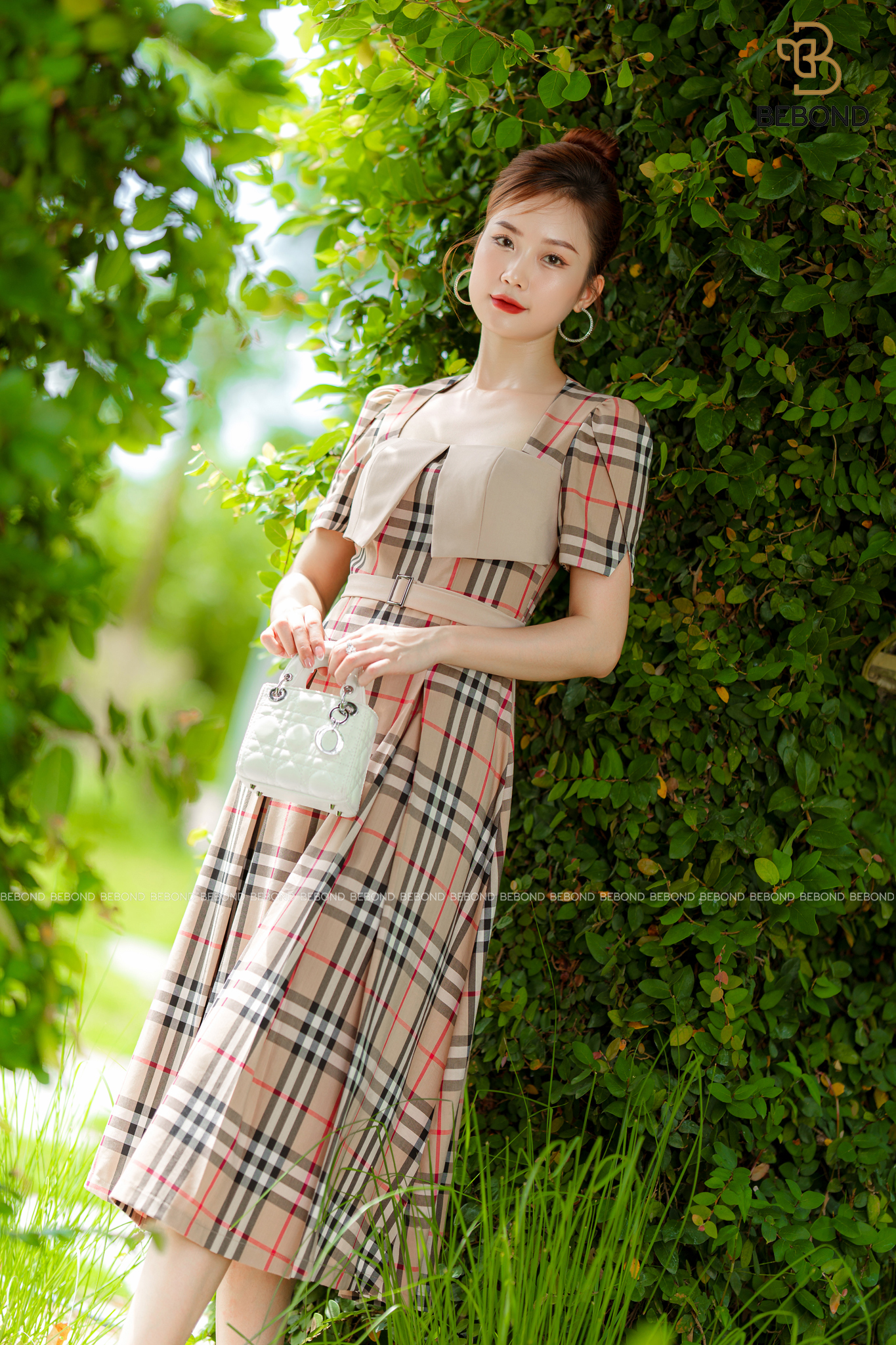 ĐẦM CỔ VUÔNG CÁCH ĐIỆU HỌA TIẾT KẺ SỌC - ELLA DRESS_thumbnail_3