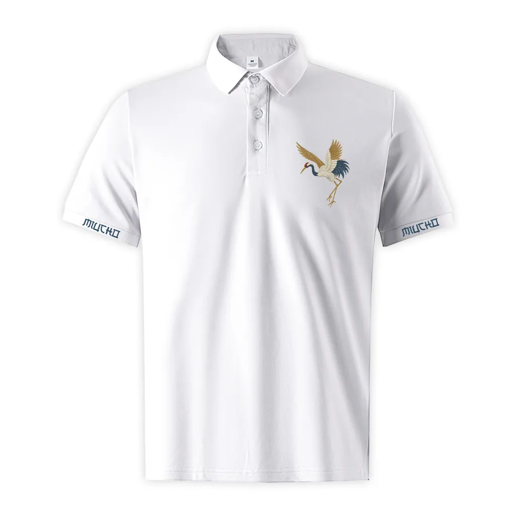 Áo polo cá sấu nam form vừa 2503 Miucho Iconic vải polyester thoáng mát phong cách basic in artwork_thumbnail_0