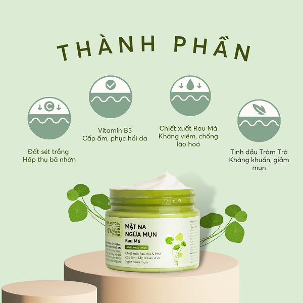 mặt nạ rau má có tác dụng gì