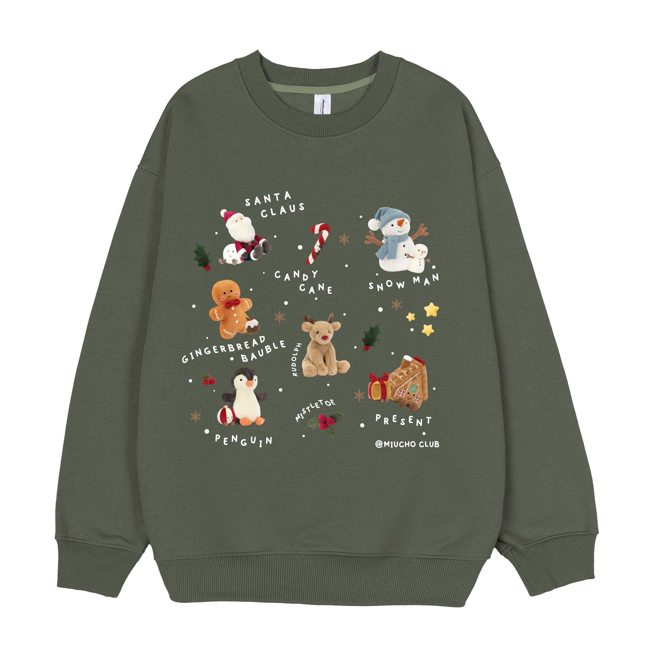Áo sweater nam nữ giáng sinh noel form rộng vải nỉ chân cua STD1719 Miucho in mix_thumbnail_9