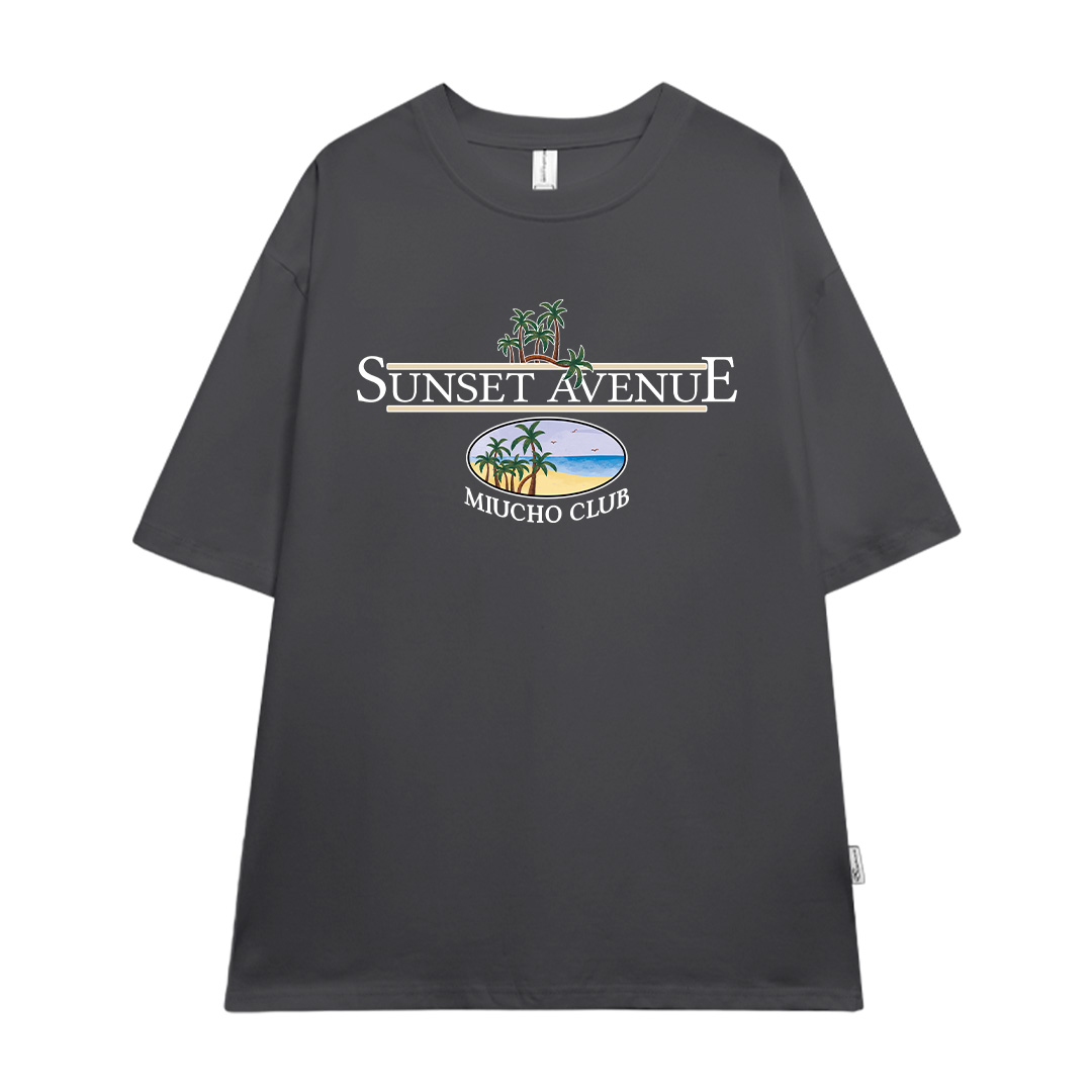 Áo thun form rộng unisex đi biển mùa hè xinh xắn ATD1035 Miucho tay lỡ cổ tròn in mix_thumbnail_13