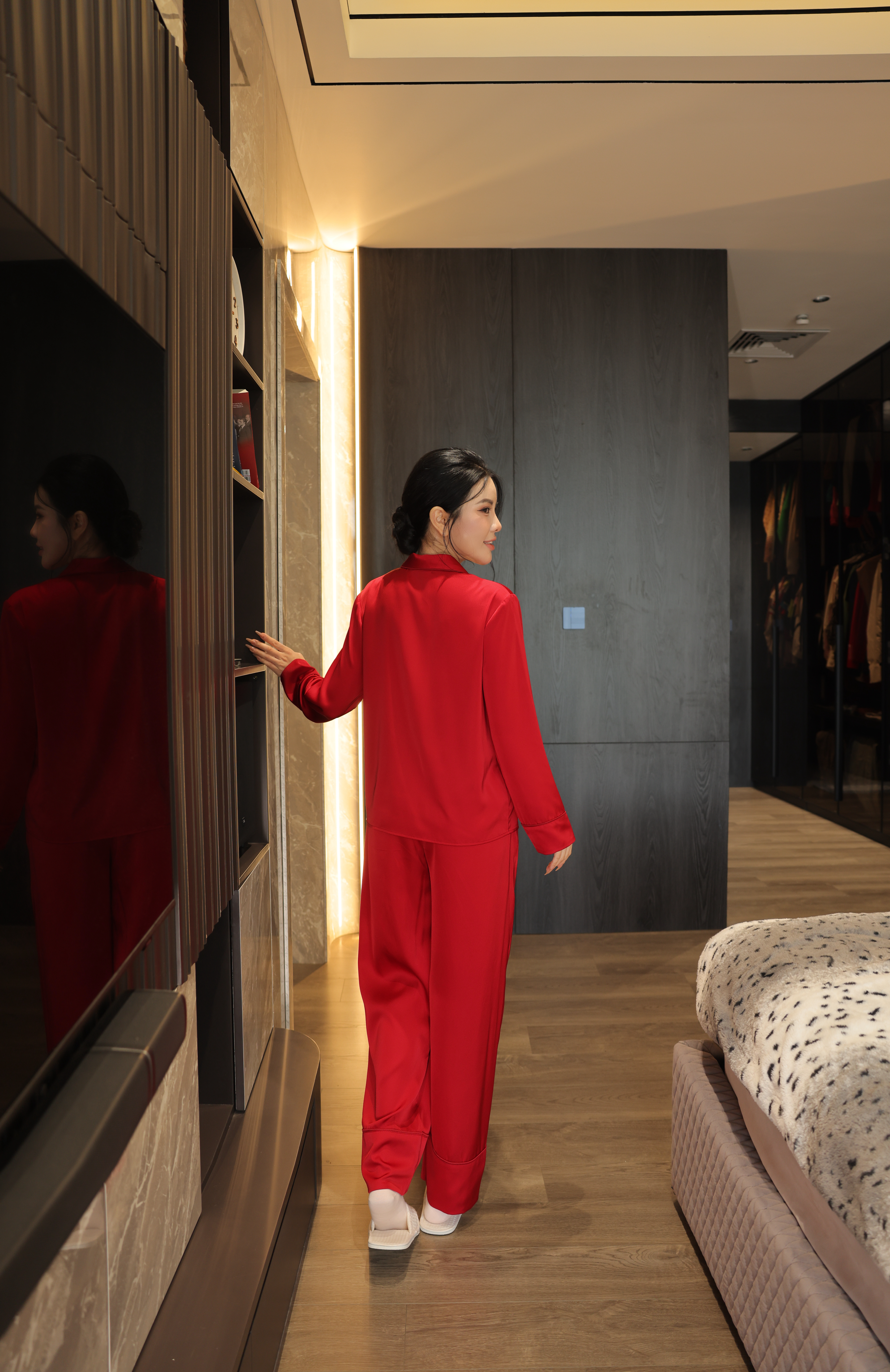 Bộ Lụa Áo Dài Tay, Quần Dài BN672_thumbnail_13