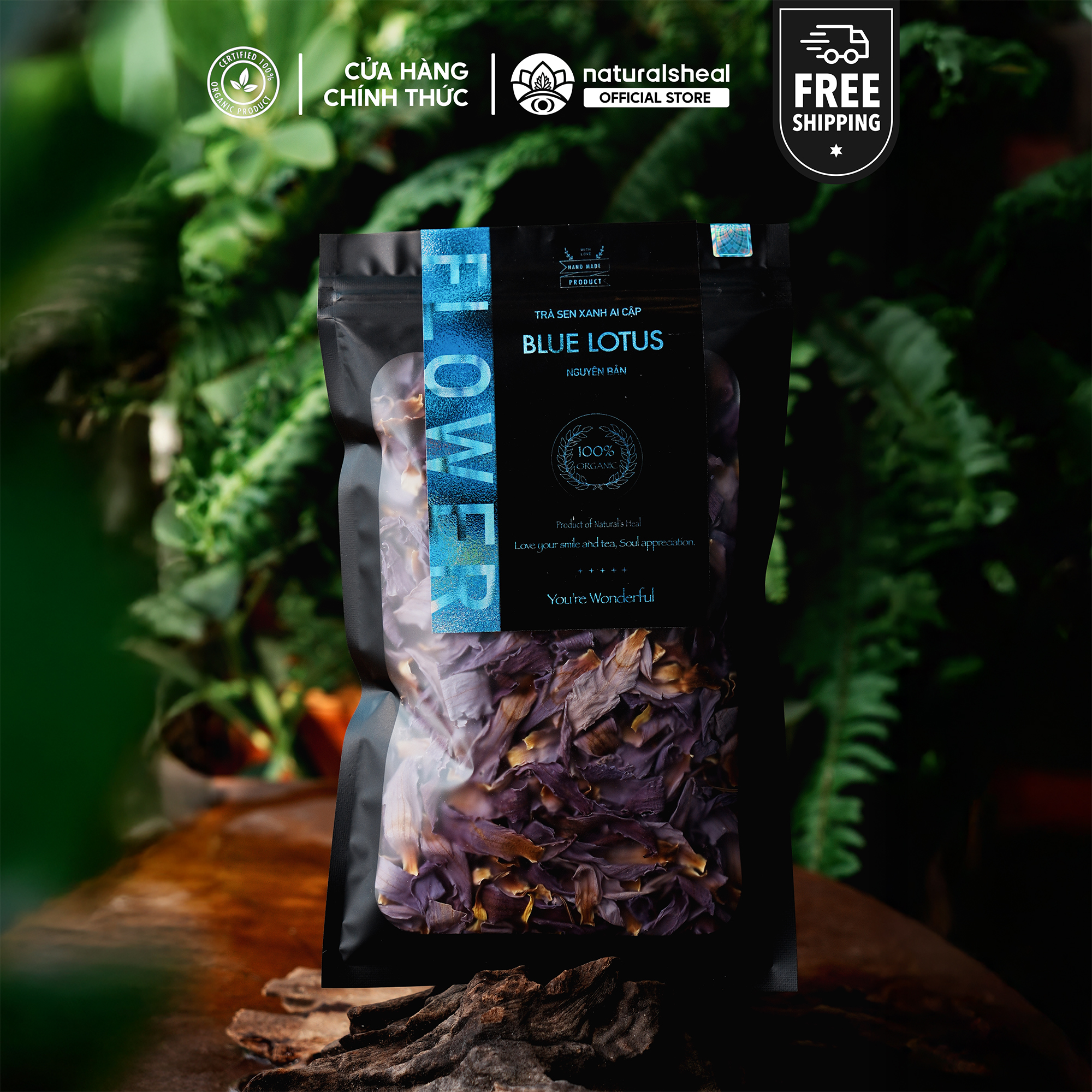 Blue Lotus - Sen Xanh Ai Cập - Cánh hoa lặt thủ công - Nguyên Liệu Thô | Hoa Khô_thumbnail_11