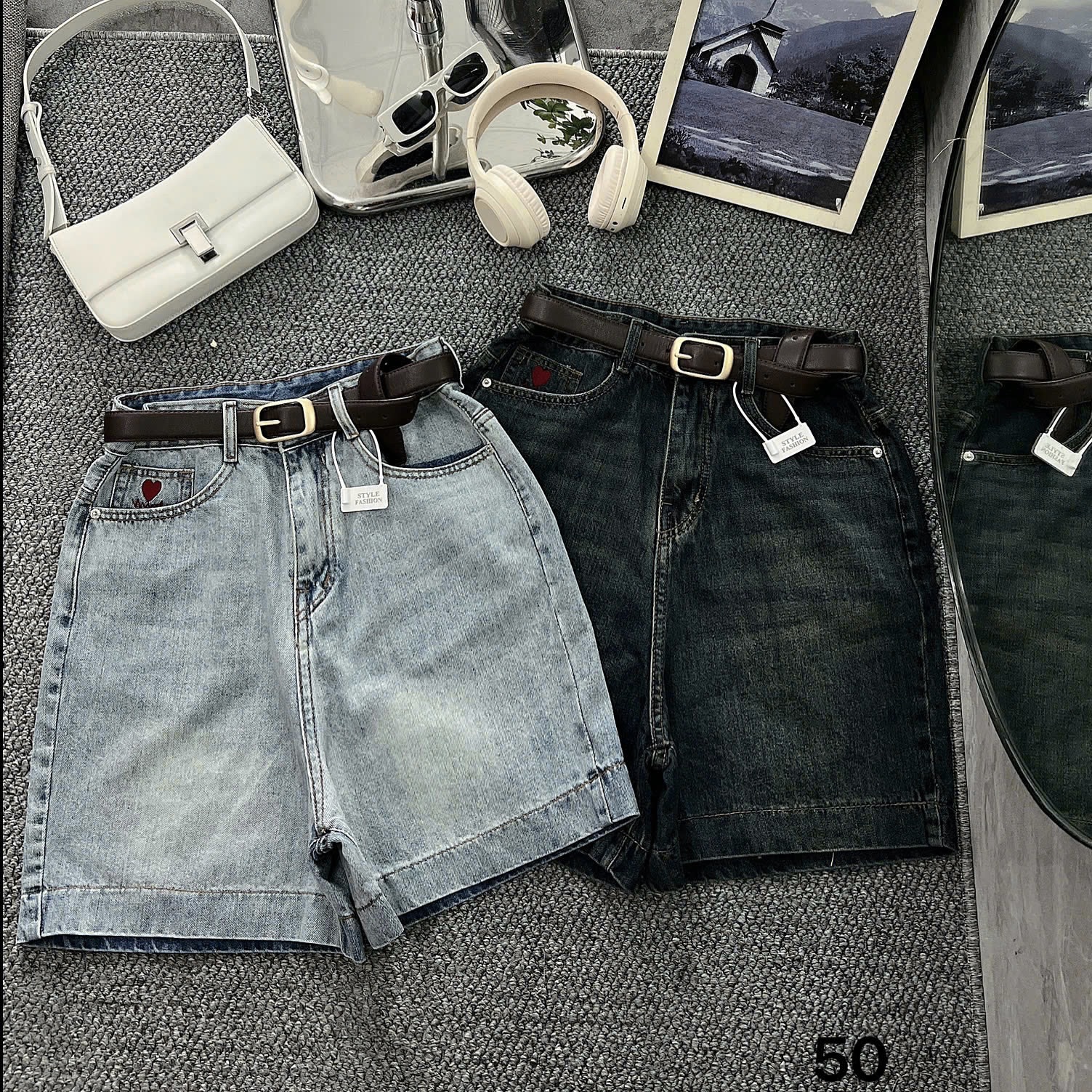 Quần short jean ngố thêu tim bigsize QSJ050 dành cho nàng mũm mĩm từ 55-90kg_thumbnail_17