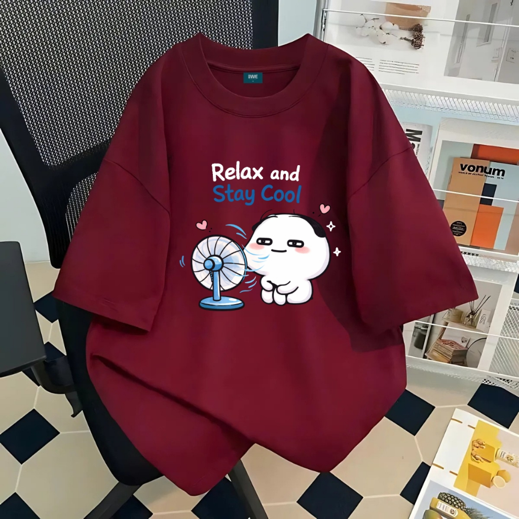 Áo thun unisex UX30-1142 Relax and Stay Cool dáng oversized local brand WETEE