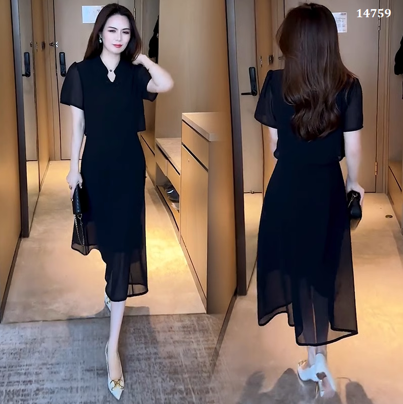 14759-Đầm voan giả rời cổ tàu cách điệu ( voan , lót)_thumbnail_3