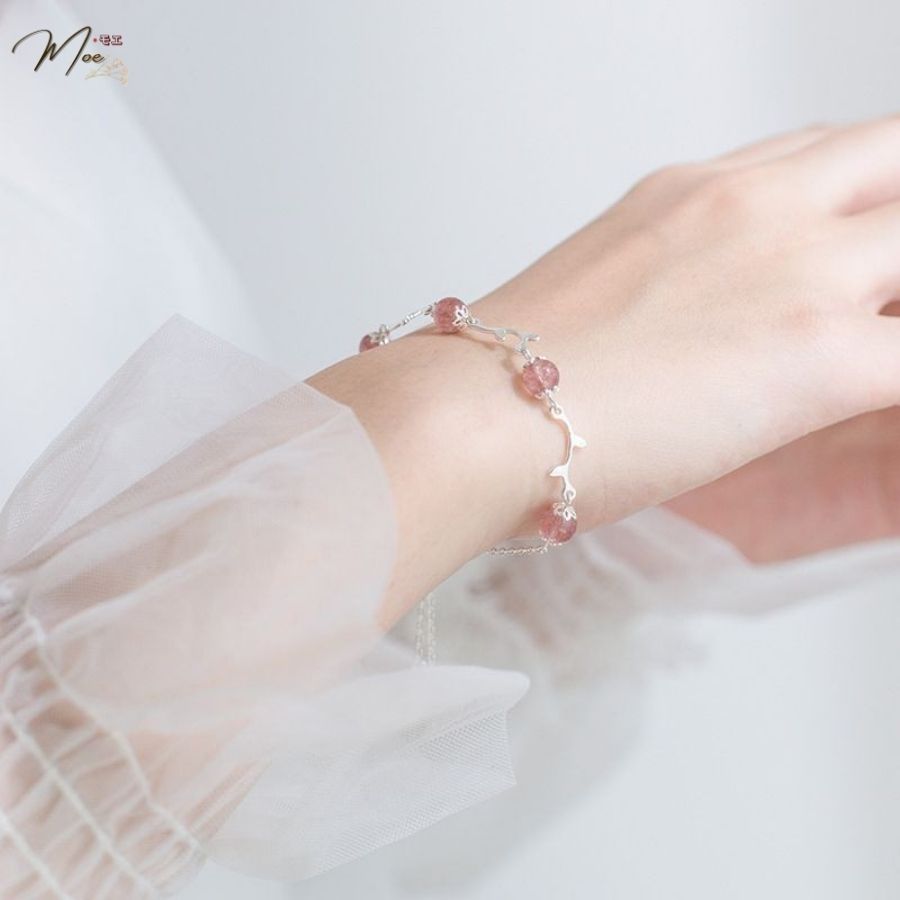 LT19 - Lắc tay dâu hồng dây rút_thumbnail_2