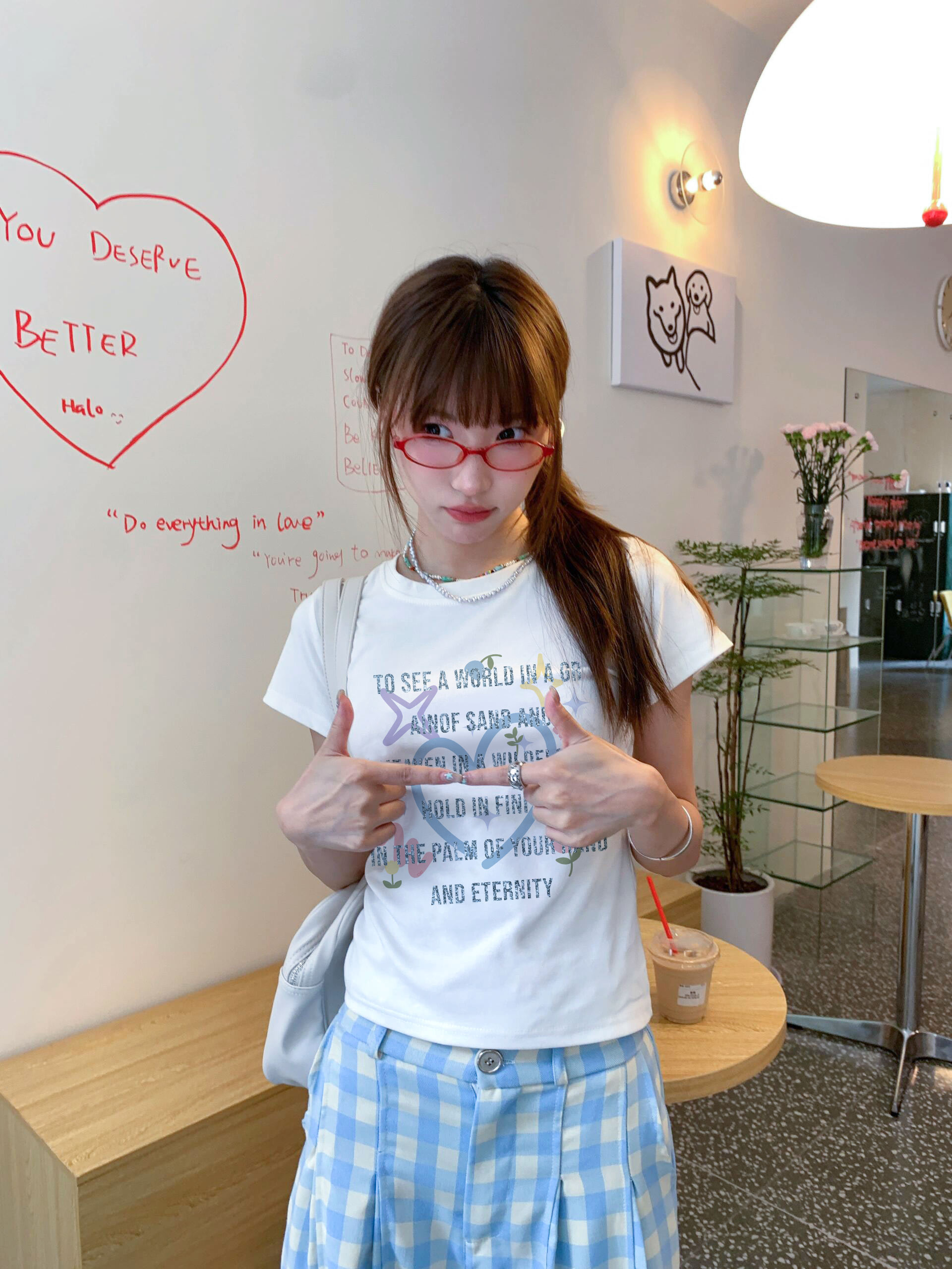 Áo Thun baby tee trái tim form ôm ABD1347 Miucho vải cotton co giãn in mix_thumbnail_5