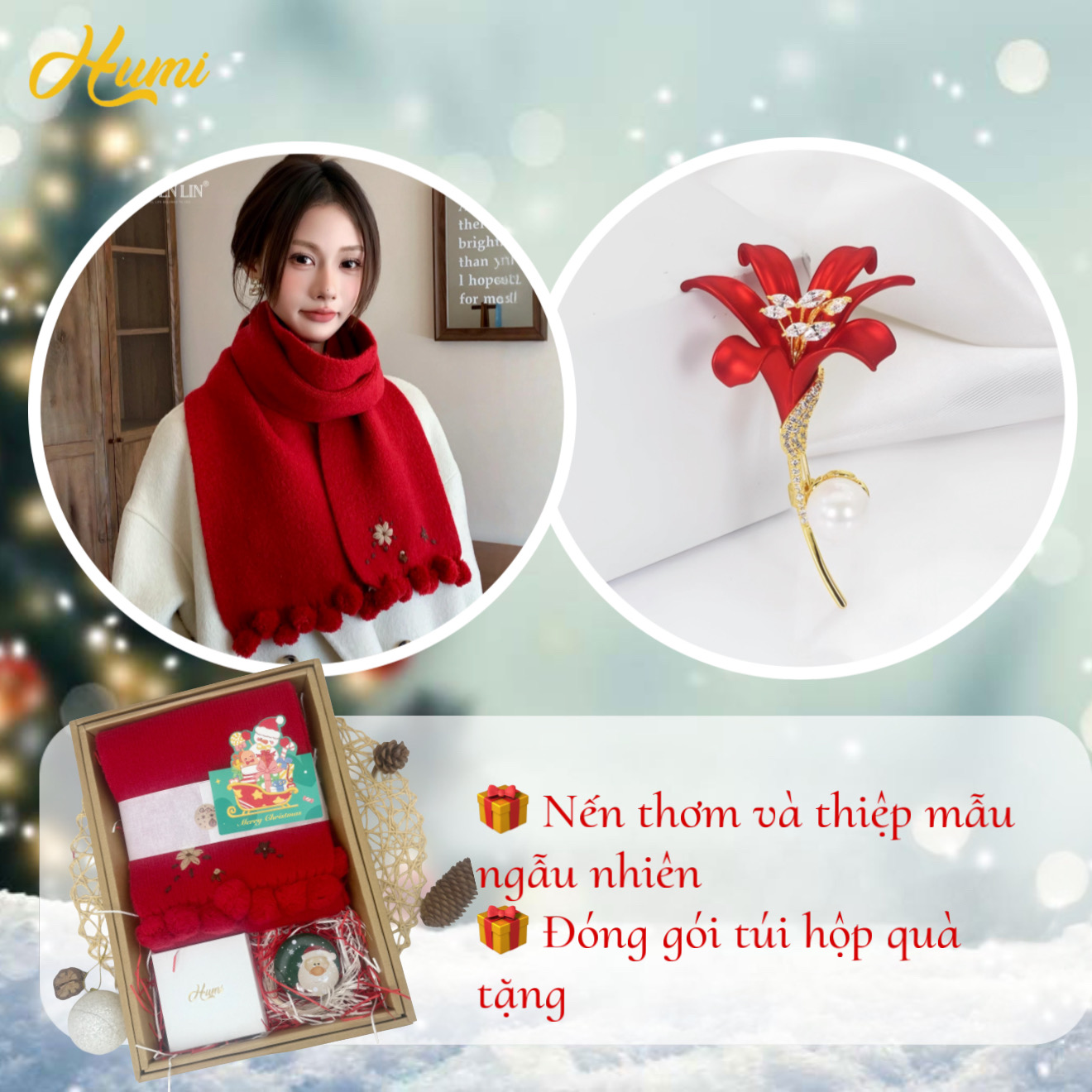 SET QUÀ NOEL KHĂN LEN TRÂM CÀI (NO-3926)