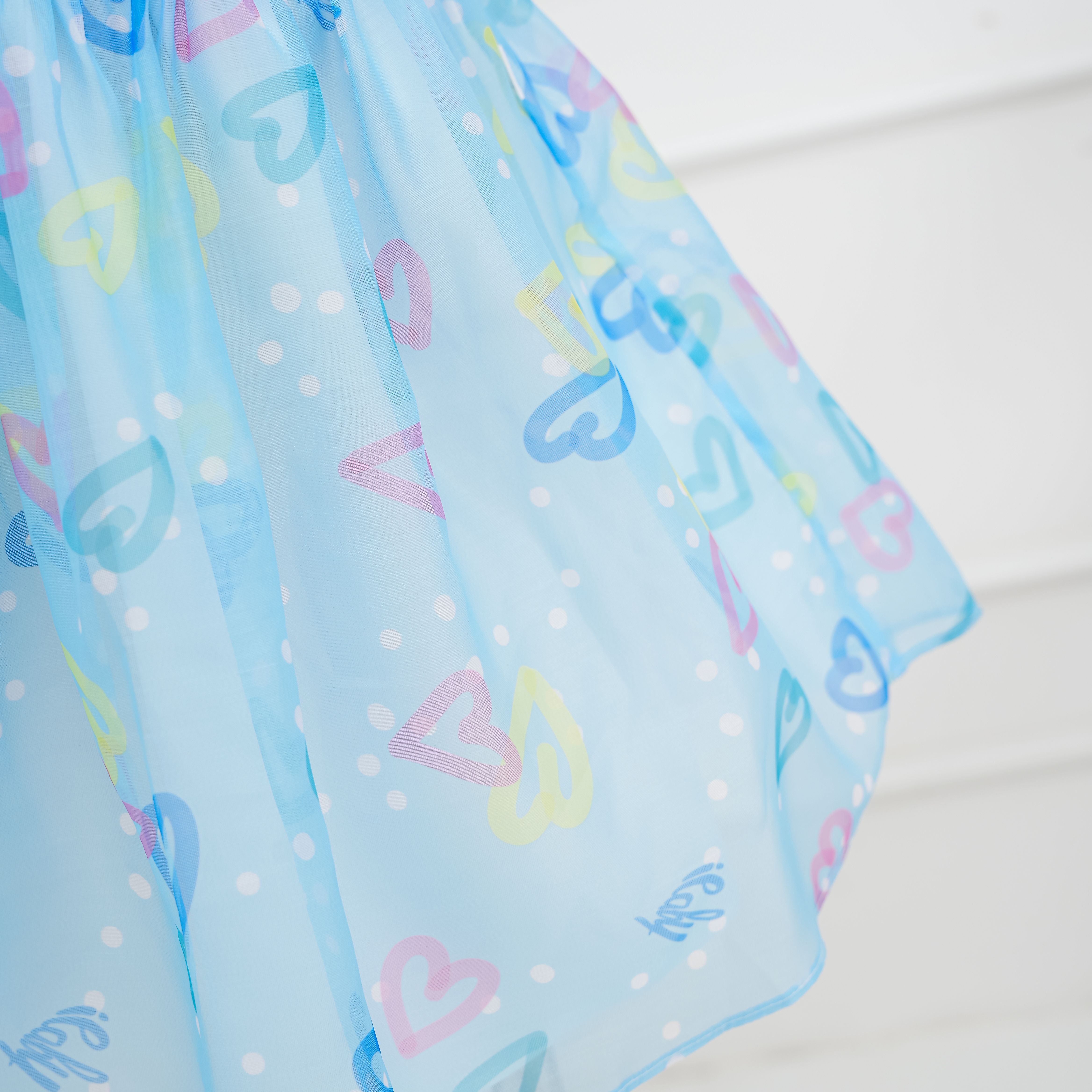 Váy voan họa tiết ngực nhún phối nơ vai_thumbnail_5