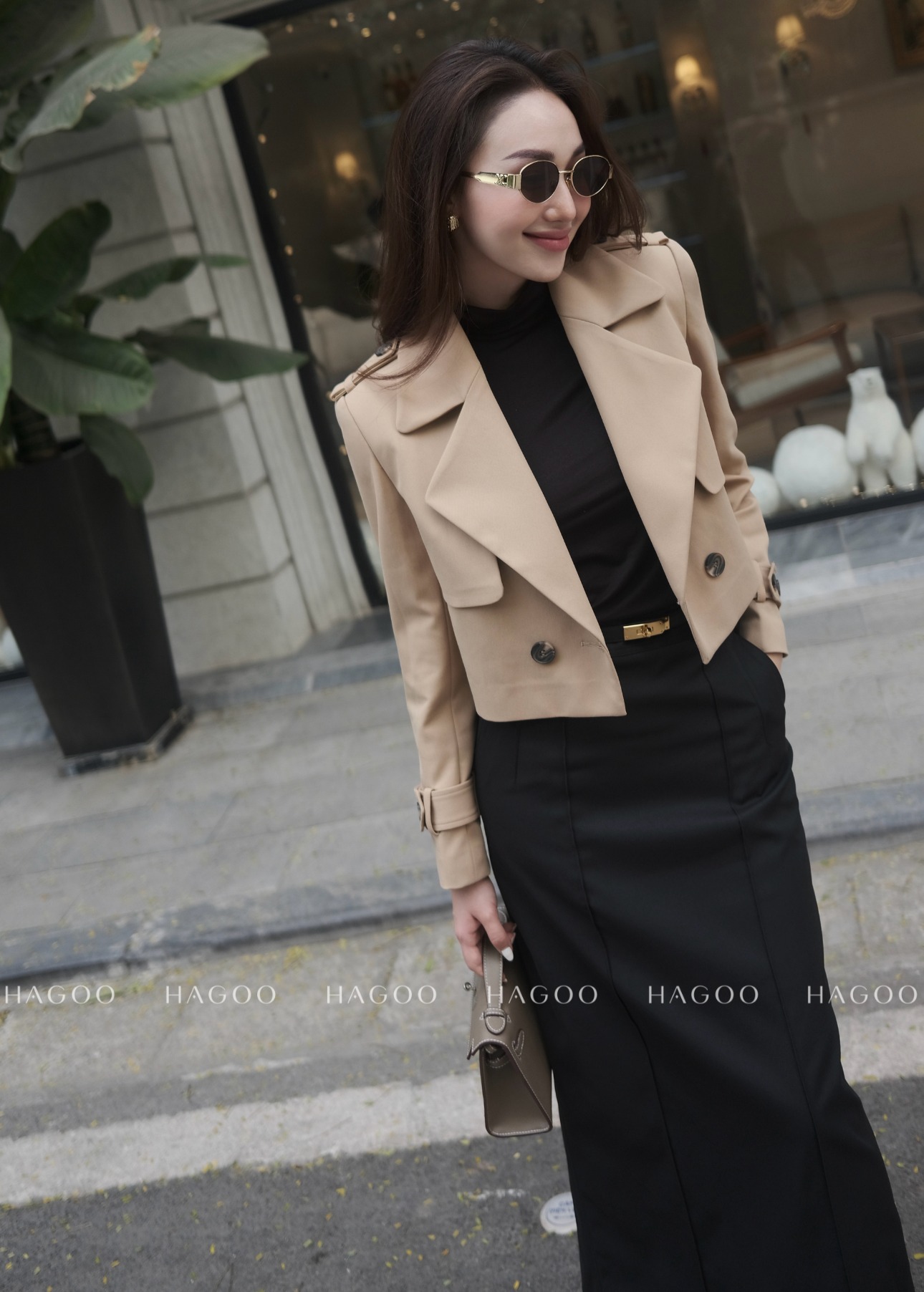 Áo khoác Kaki lửng HAGOO