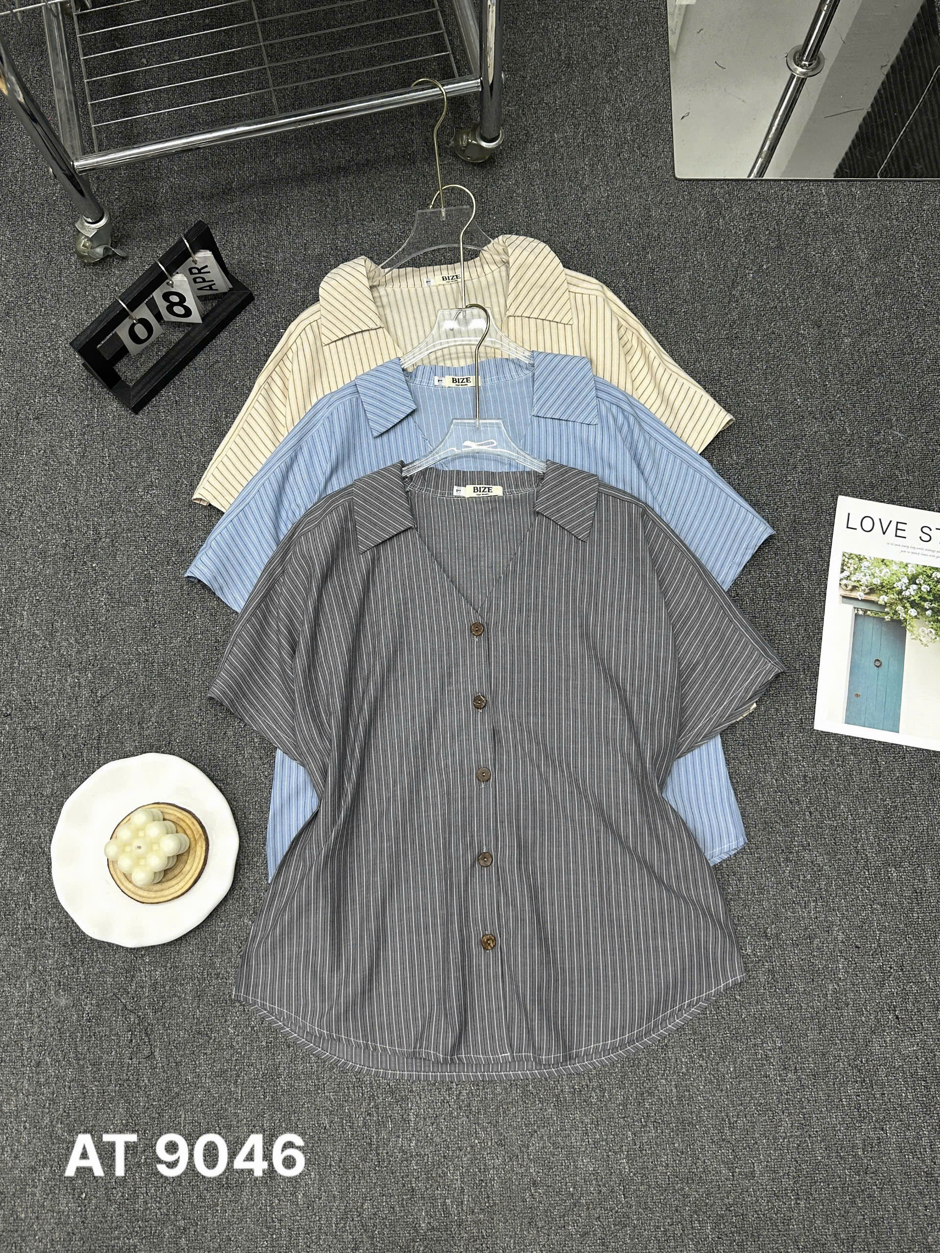 Áo sơ mi form rộng cổ chữ V bigsize AT9046 dành cho nàng béo mập từ 55-90kg_thumbnail_11