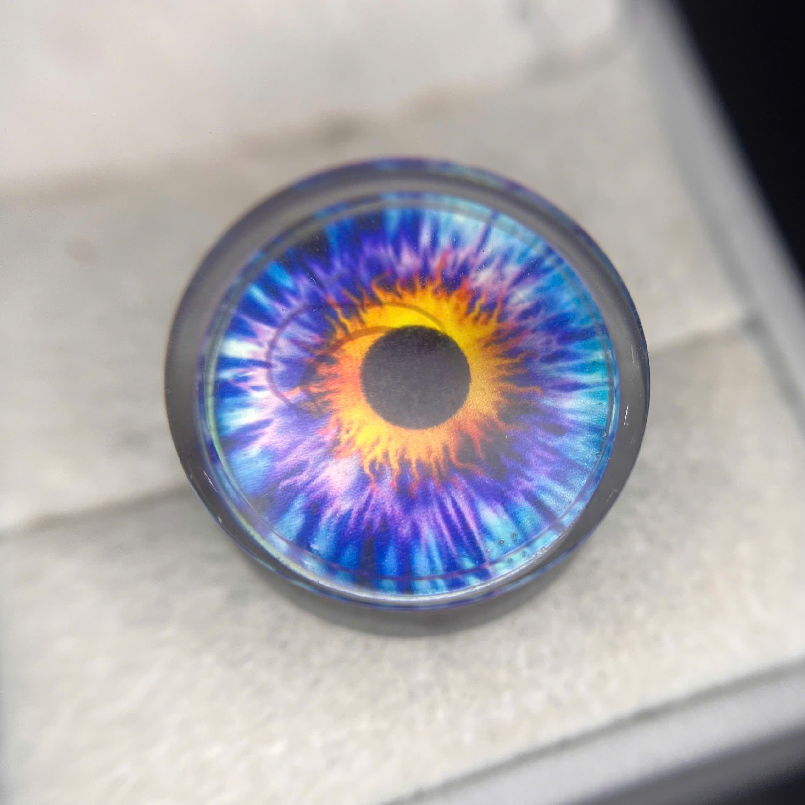 Khuyên nong mắt mèo cam xanh biển size 22._thumbnail_3