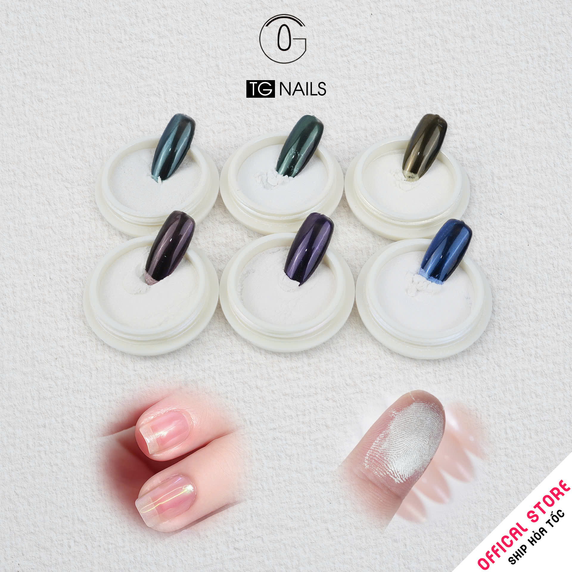 Set tráng gương ánh ngọc trai 6 màu