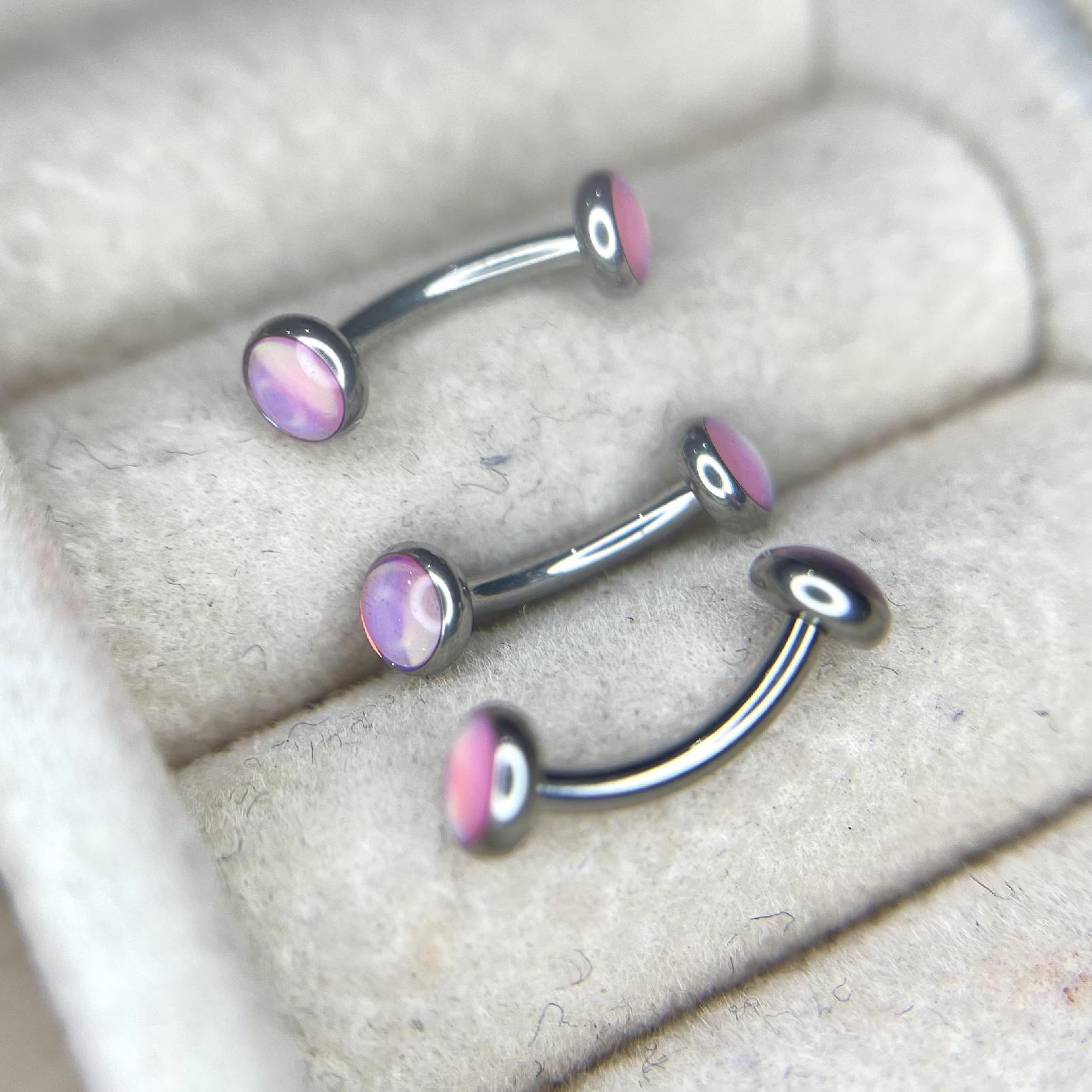 banana titan hai mặt đá dán hologram tím hồng size 8 _thumbnail_1