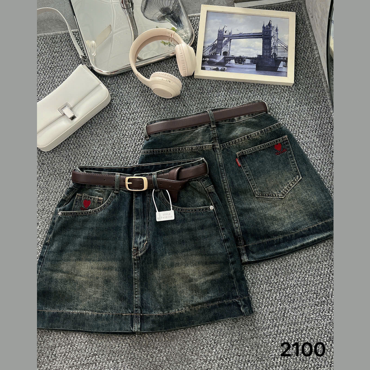 Chân váy dáng A thêu trái tim bigsize JV2100 dành cho nàng béo mập từ 55-90kg_thumbnail_4