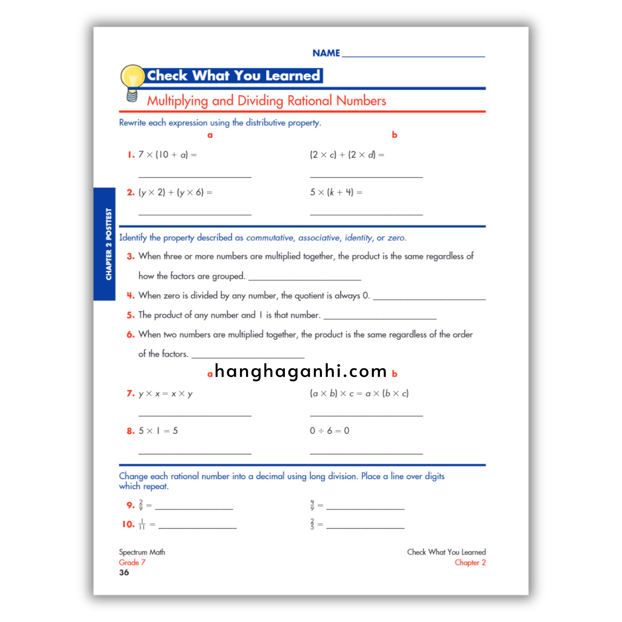 Sách Spectrum Math Workbook Grade 7 - Sách Toán Tiếng Anh cho bé lớp 7_thumbnail_7