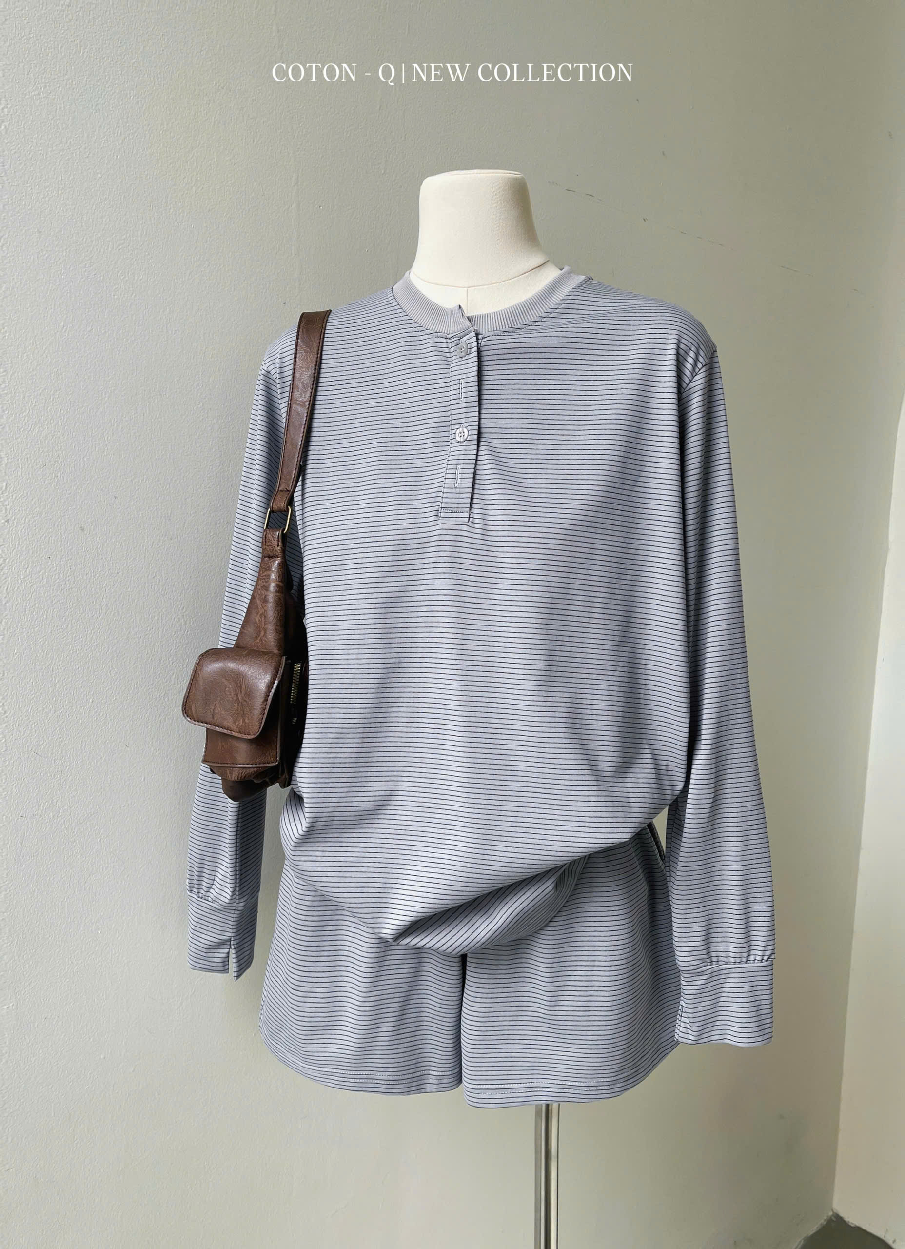 Set áo sọc + quần đùi ( SỌC XÁM )_thumbnail_4