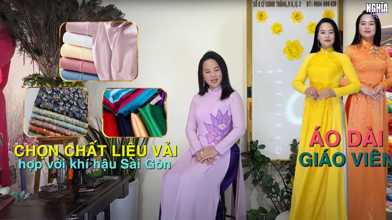 Bí quyết chọn vải may áo dài giáo viên hợp khí hậu Sài Gòn