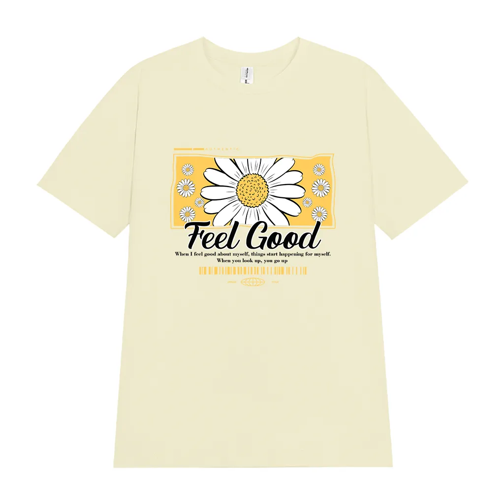 Áo thun nữ form vừa Feel Good 2536 Miucho Chic tay ngắn cổ tròn vải cotton cao cấp thoáng mát in mix_thumbnail_8