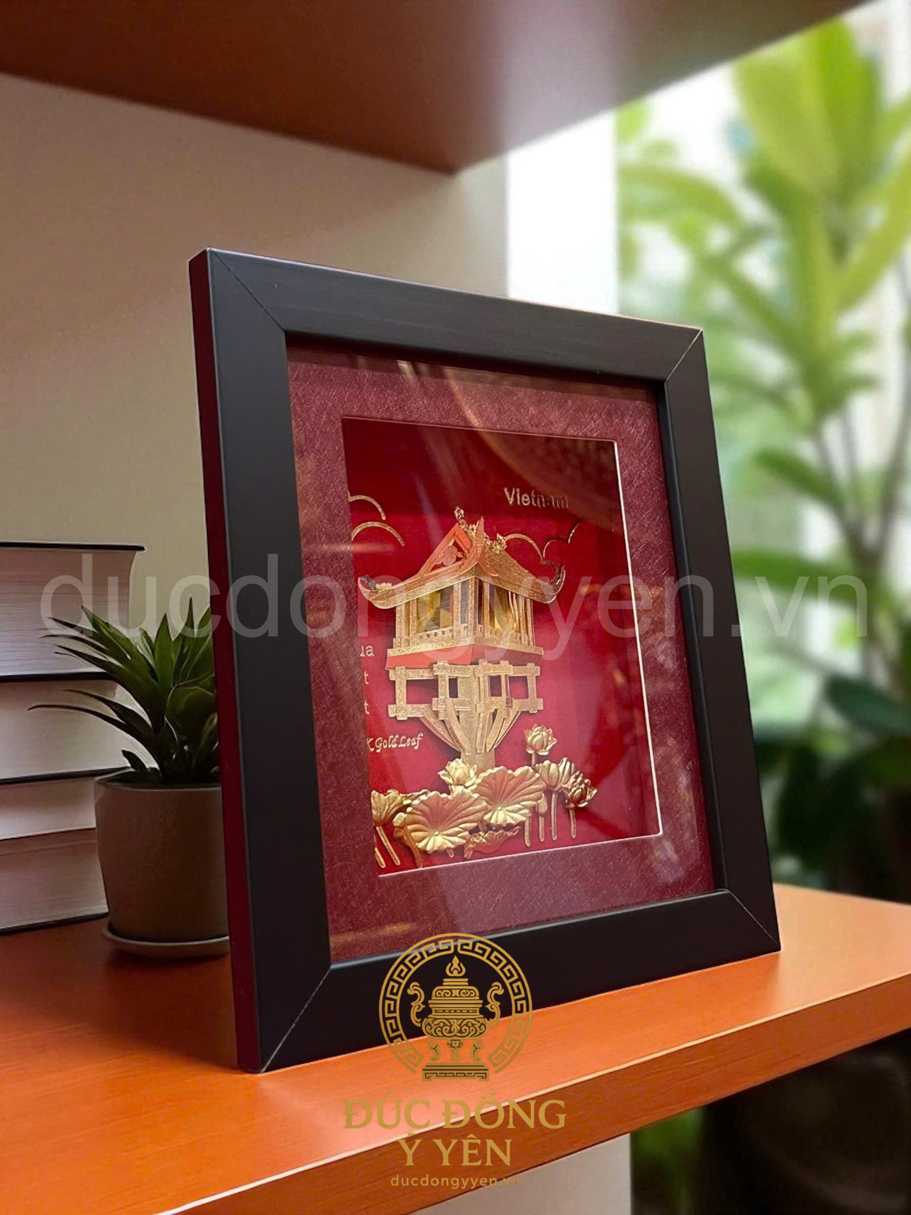 Tranh  chùa 1 cột mạ vàng 24k_thumbnail_1