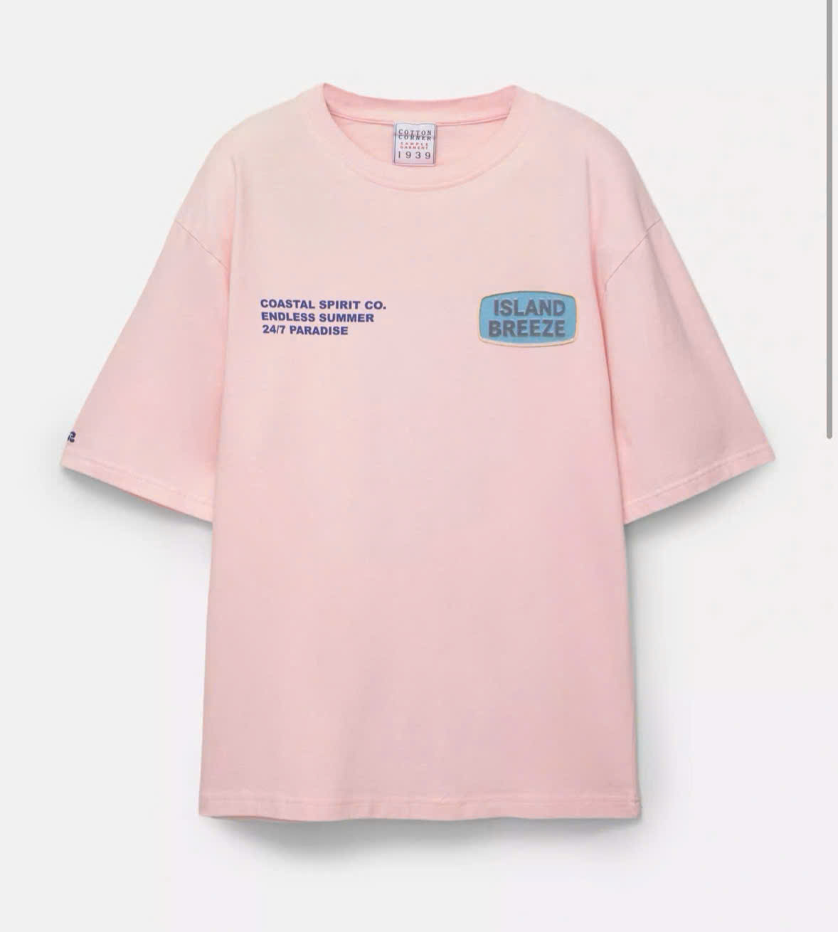 HA116 Áo thun hồng in hình