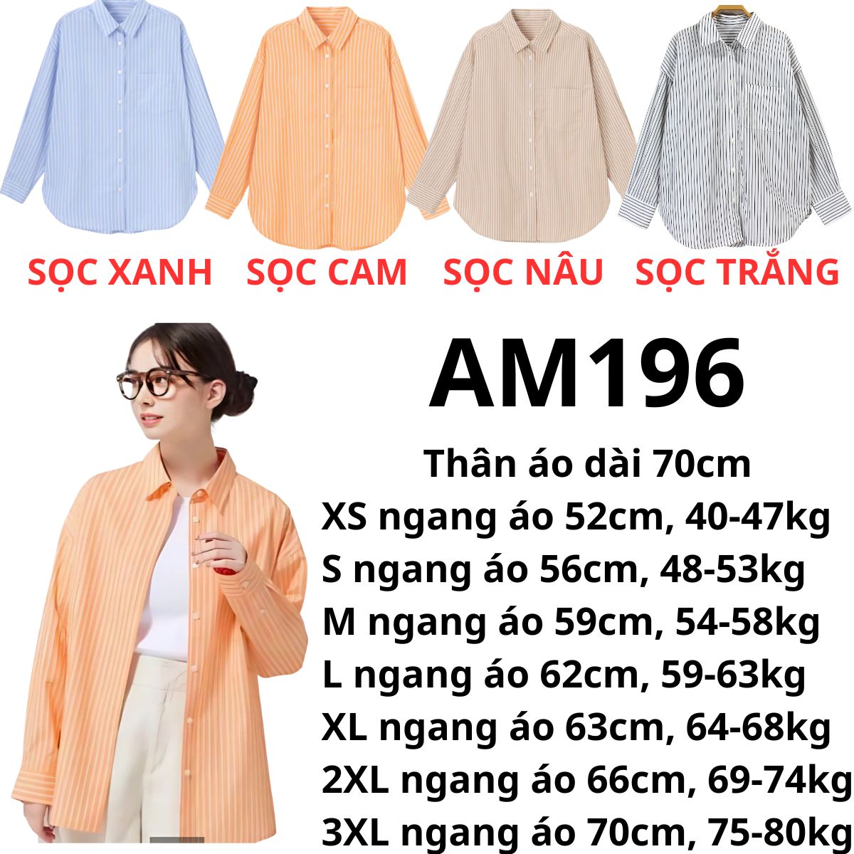 AM196- Áo sơ mi Uni