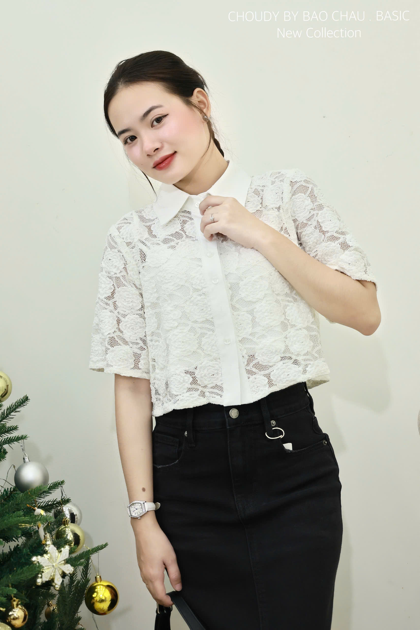 SALE U464 ÁO KIỂU REN TRẮNG (KÈM LÓT)_thumbnail_6