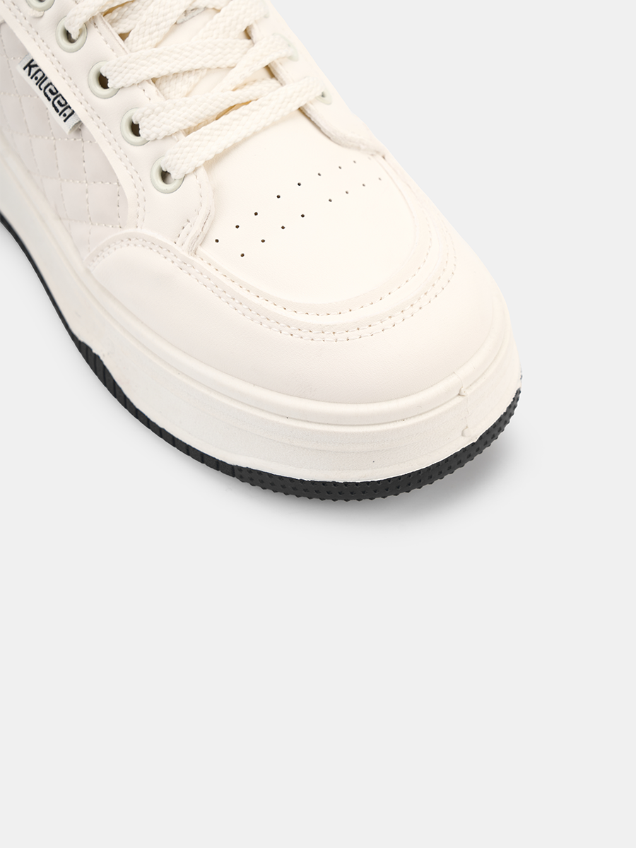 Giày Thể Thao Nữ Chất Da Mềm Thiết Kế Vân Chần Trám Sneaker Cao 4p - T157_thumbnail_2