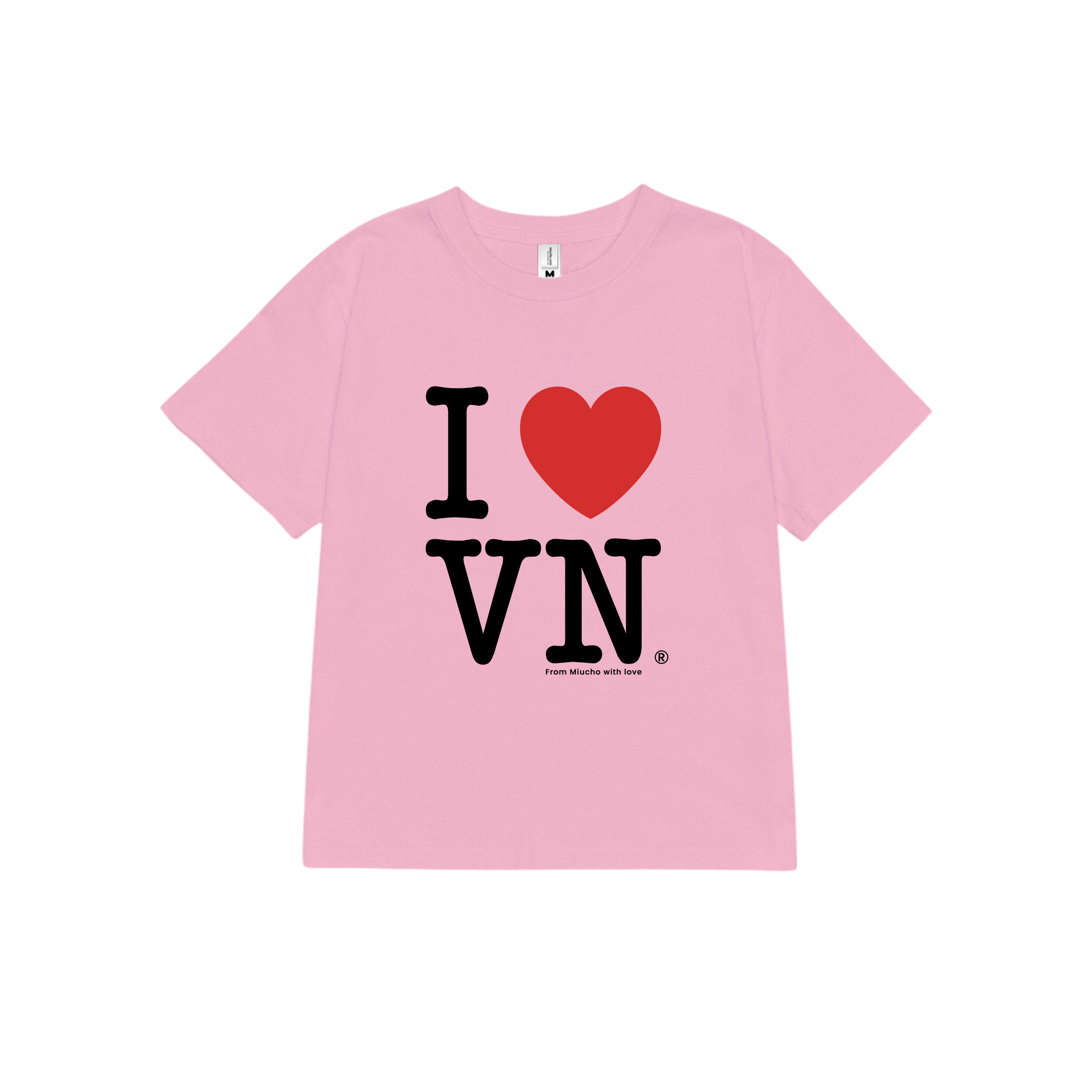 Áo thun baby tee I love VietNam form ôm xinh xắn ABD1220 Miucho tay ngắn Cổ tròn hotrend in artwork_thumbnail_0