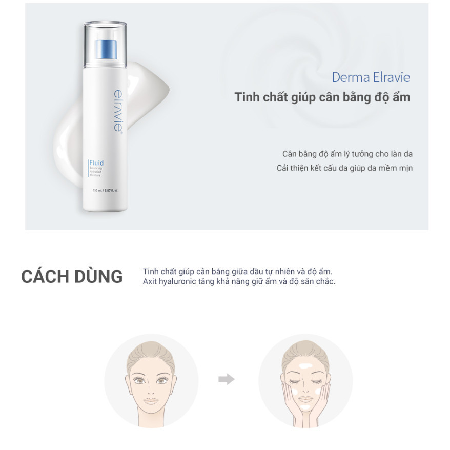 Lotion Elravie Fluid Cân Bằng Độ Ẩm, Dưỡng Da Trắng Mịn 150ml_thumbnail_2